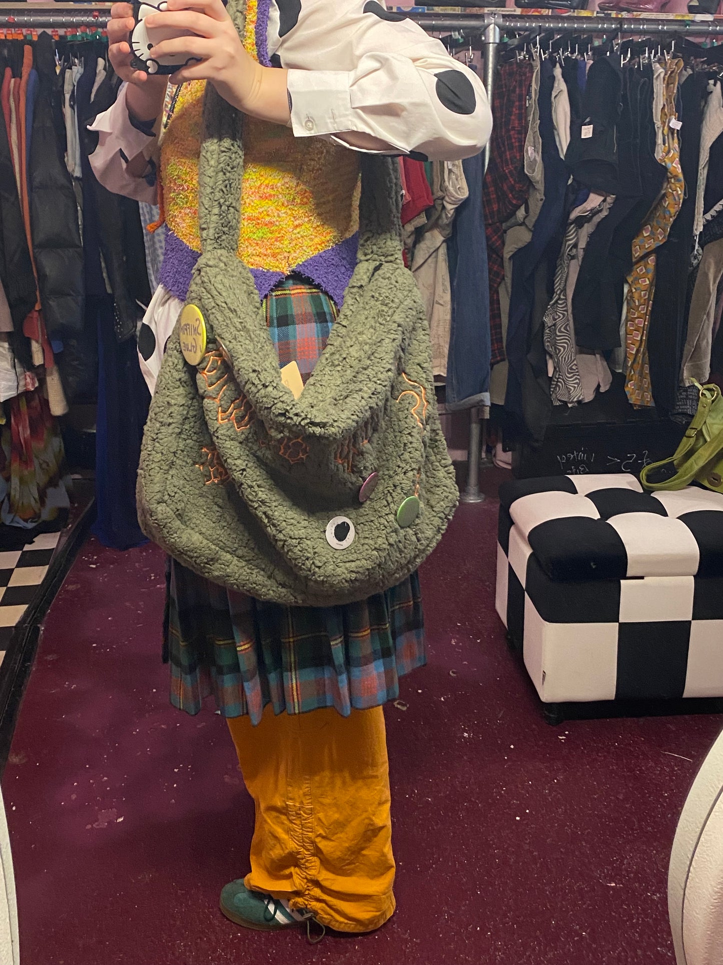 Large Mossy green bag