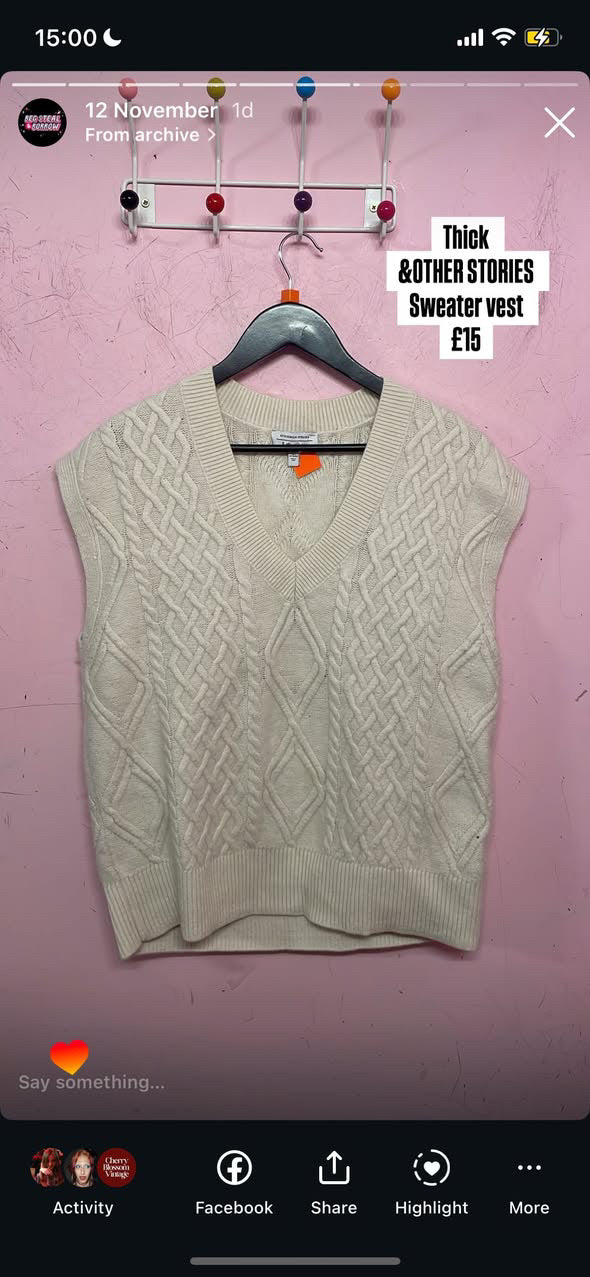 & other stories sweater vest