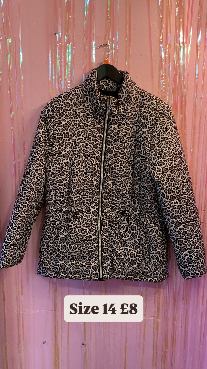 Leopard Print Puffer