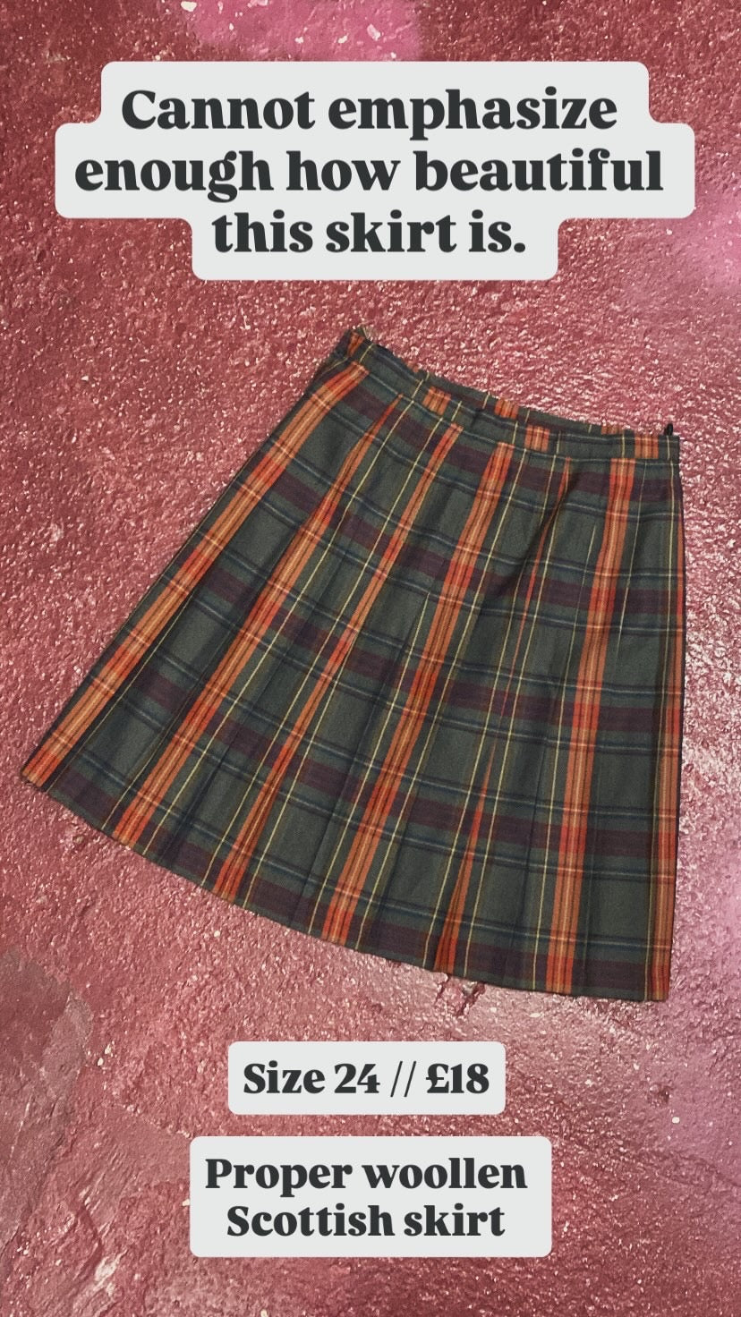 Scottish Tartan Skirt