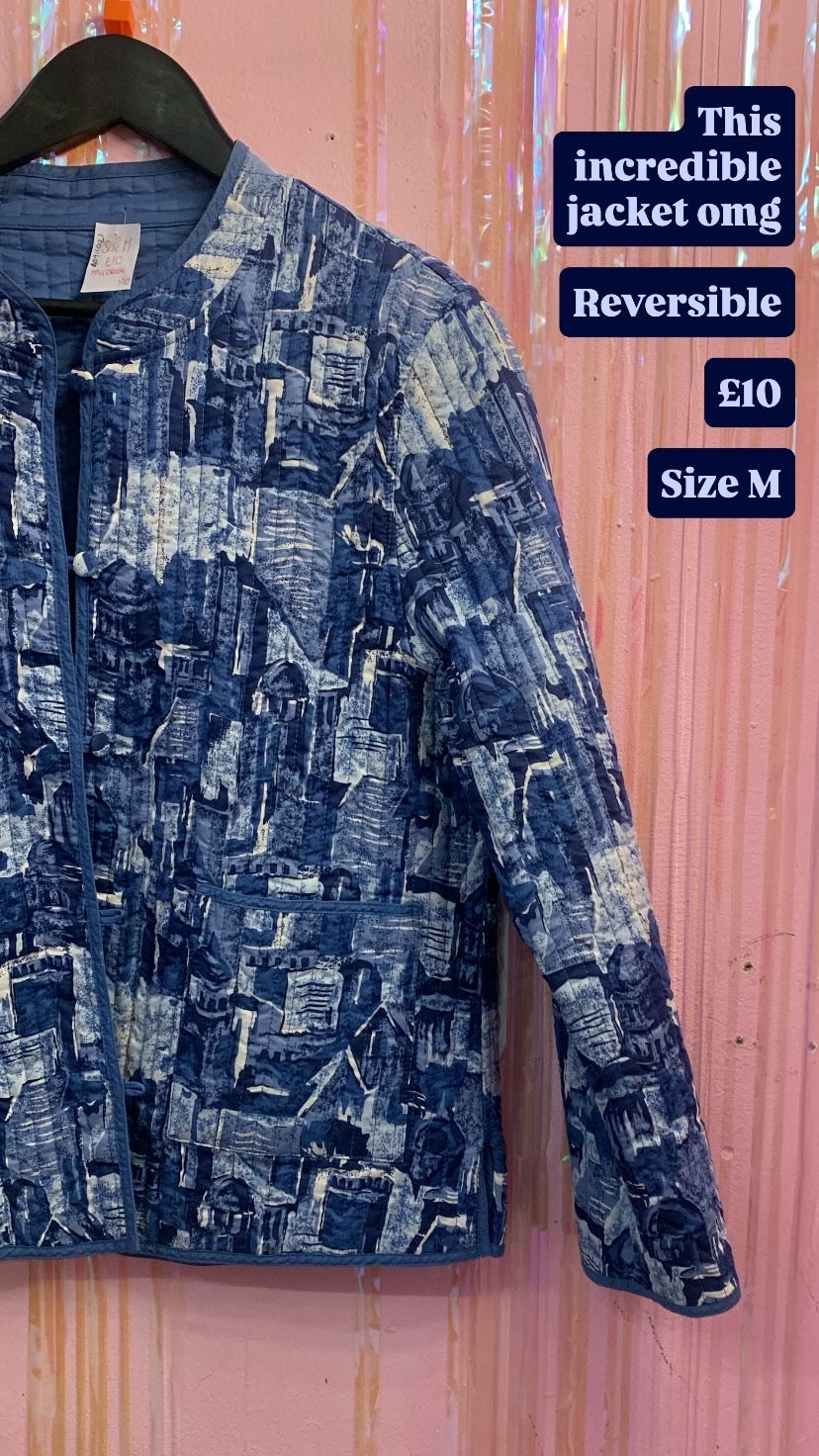 Reversible cotton jacket