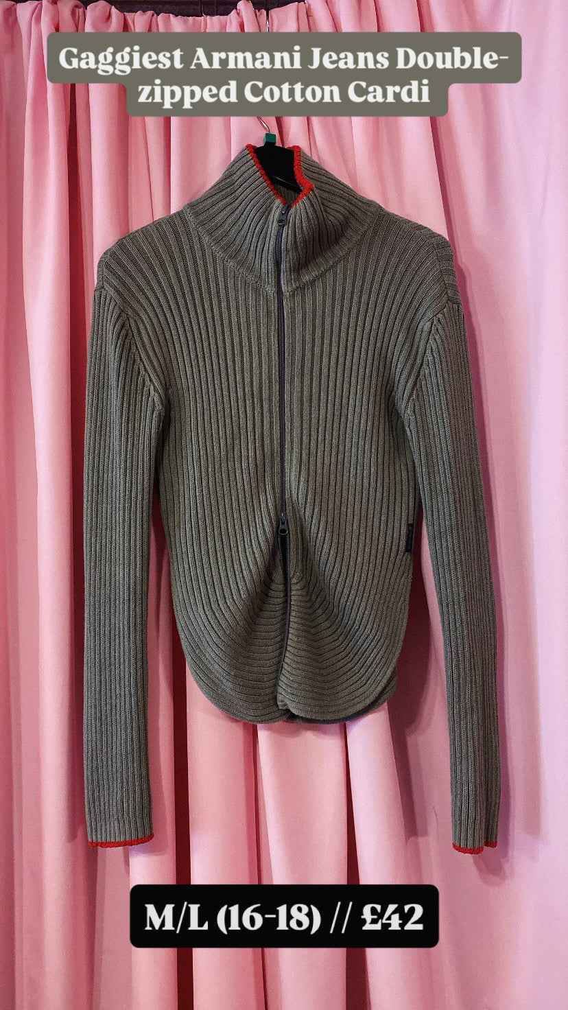 Armani J Zip Jumper
