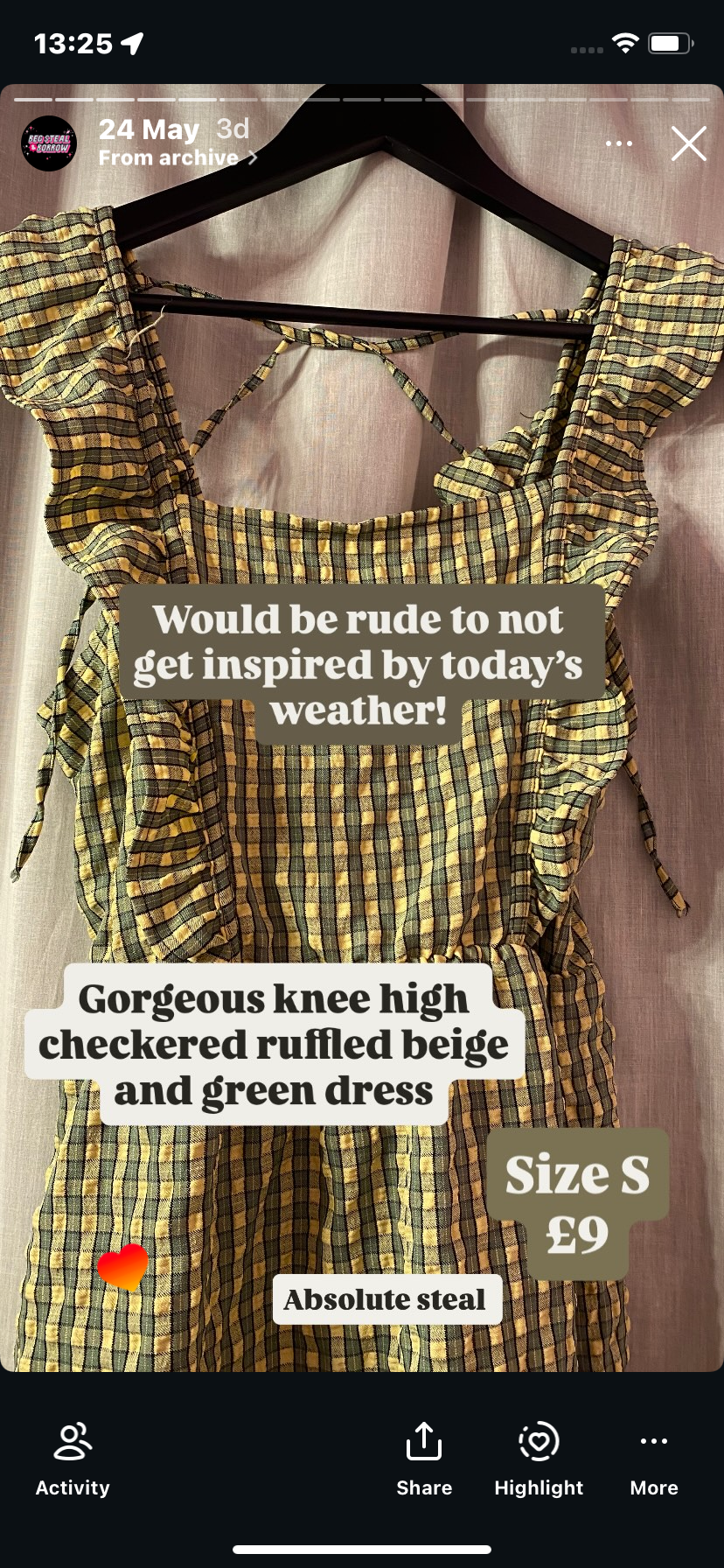 Check dress
