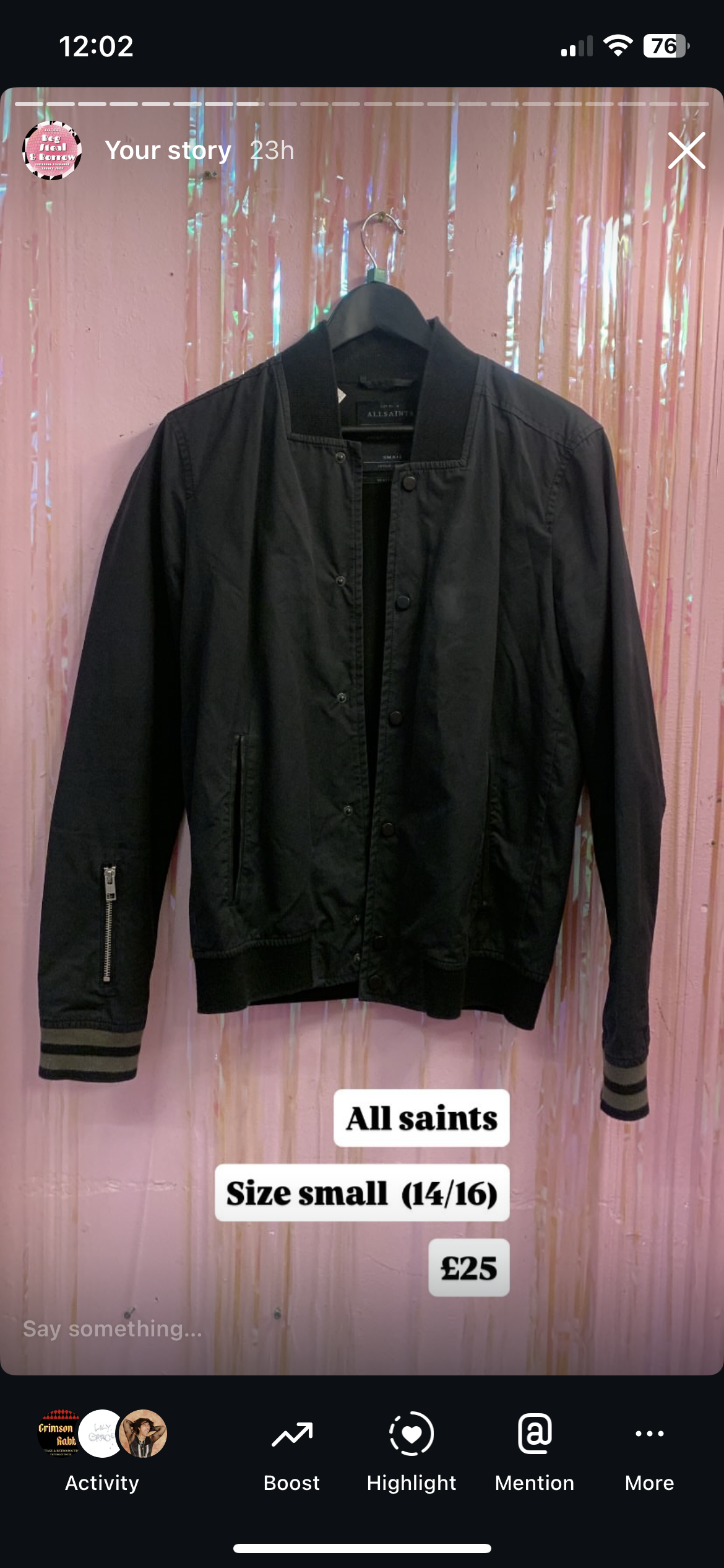 All saints jacket