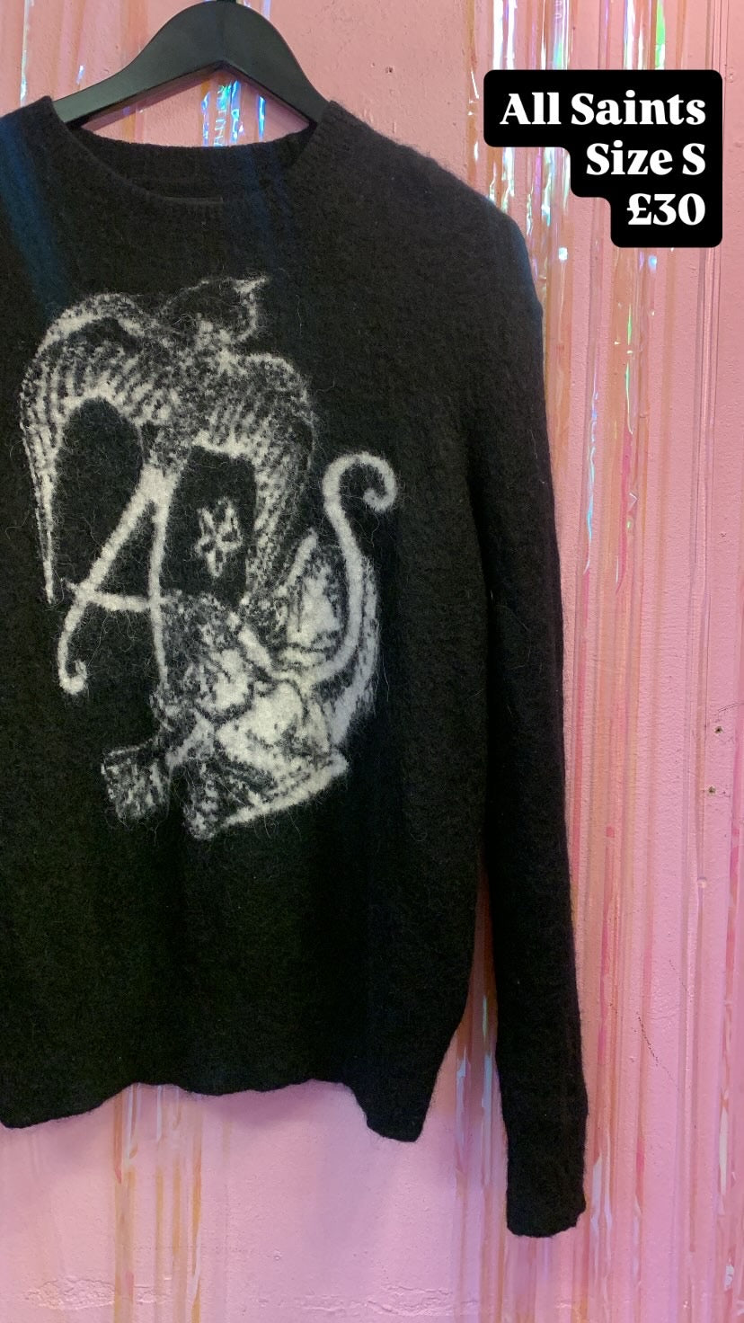 All Saints Graphic Jumper