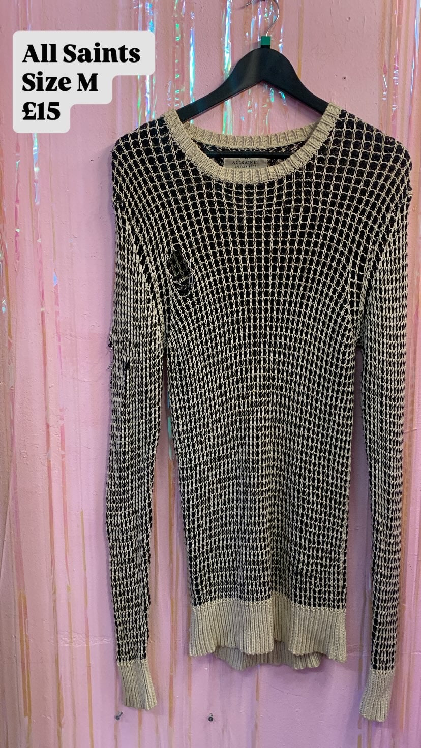 All Saints Distressed Jumper