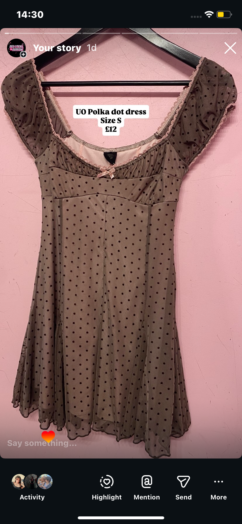 SMALL TINY MINI DRESS