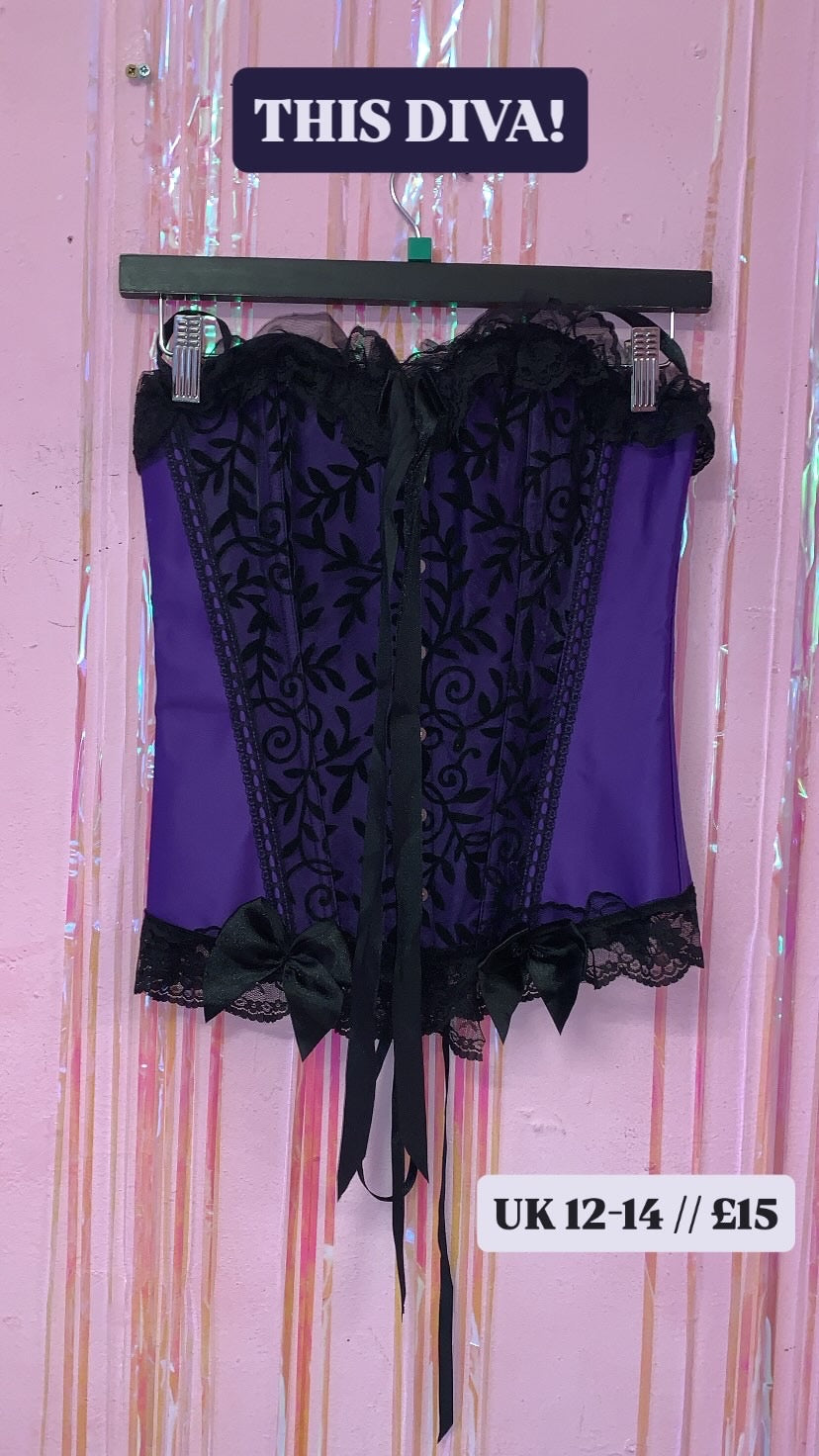 Purple corset top