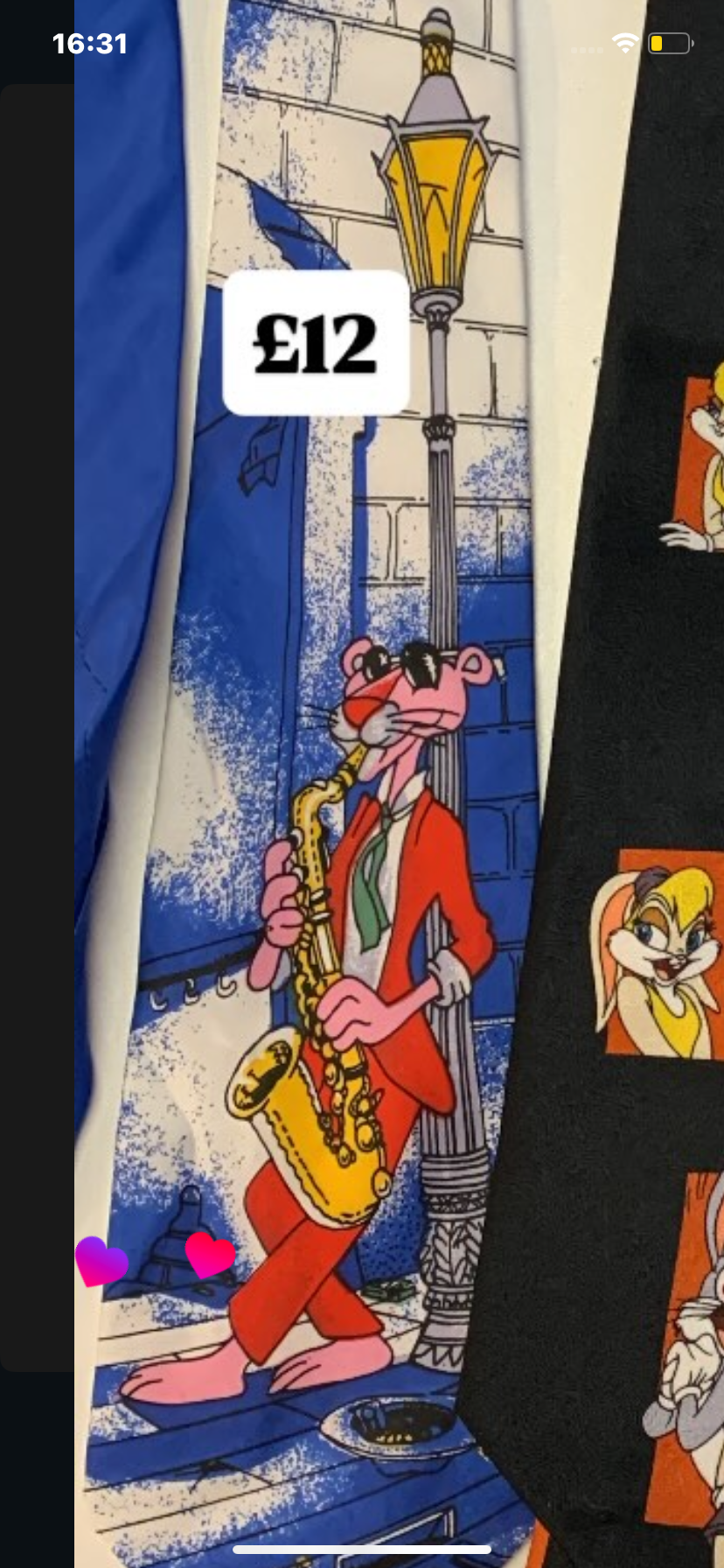 Pink panther tie