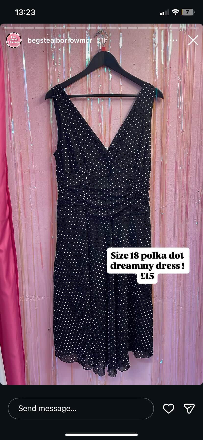 B&W Polka Dot Party Dress