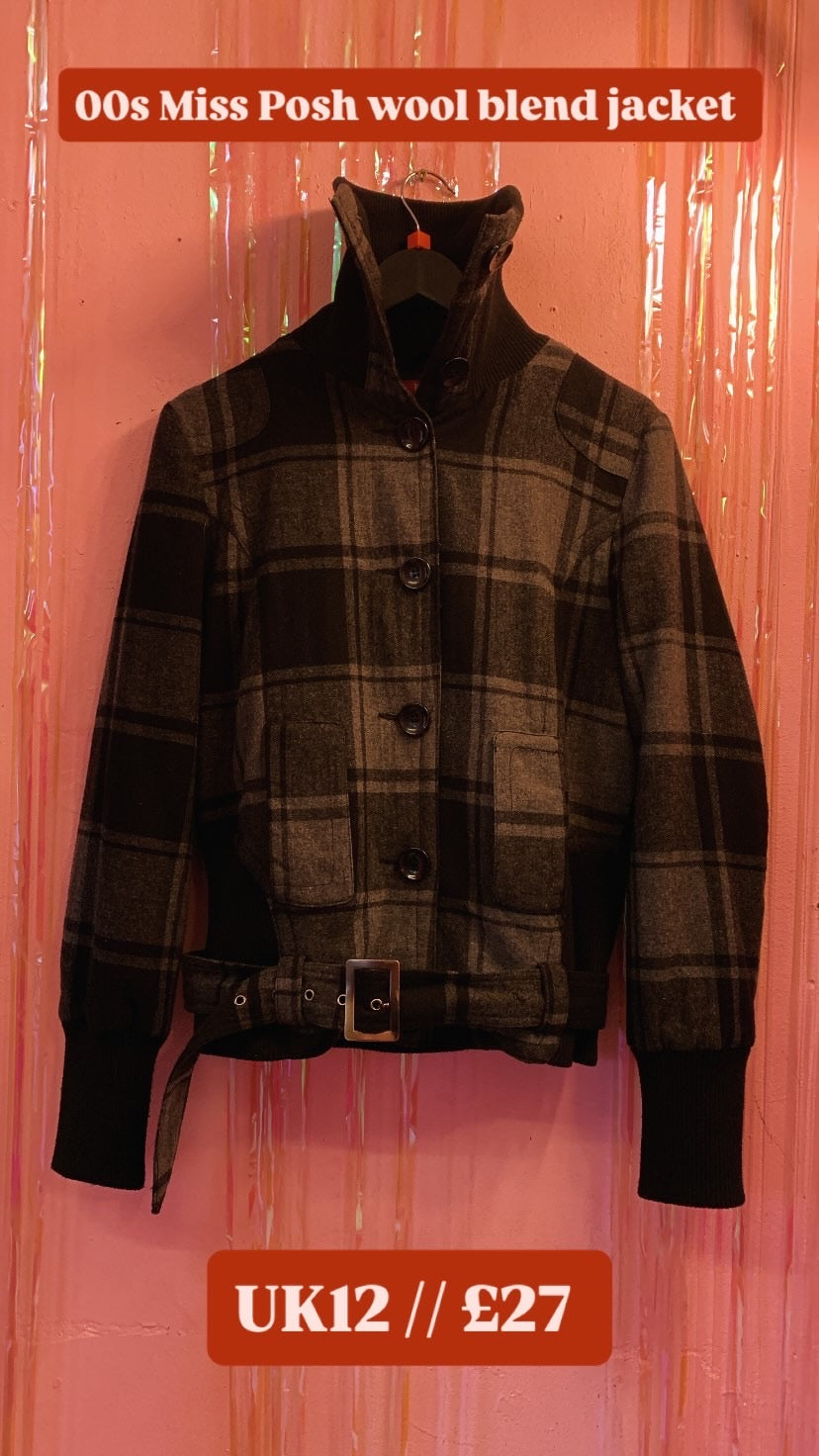 Miss Posh Woollen Bomber Jacket
