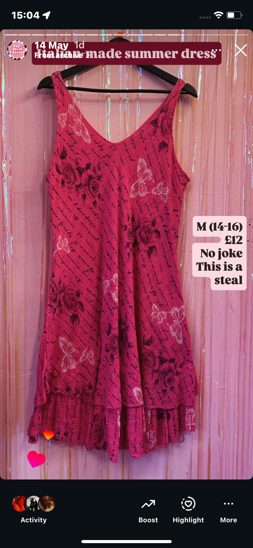 Dress pink