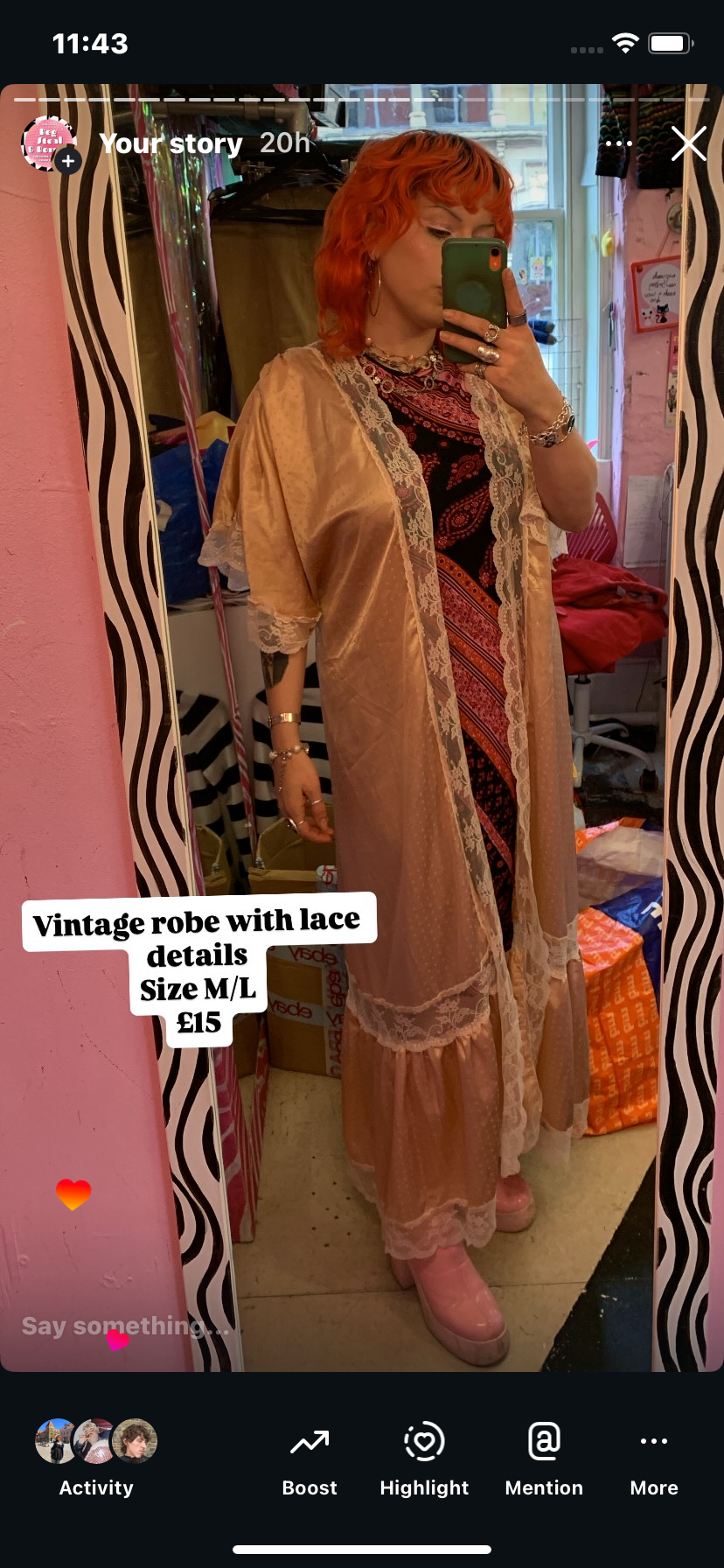 Vintage robe