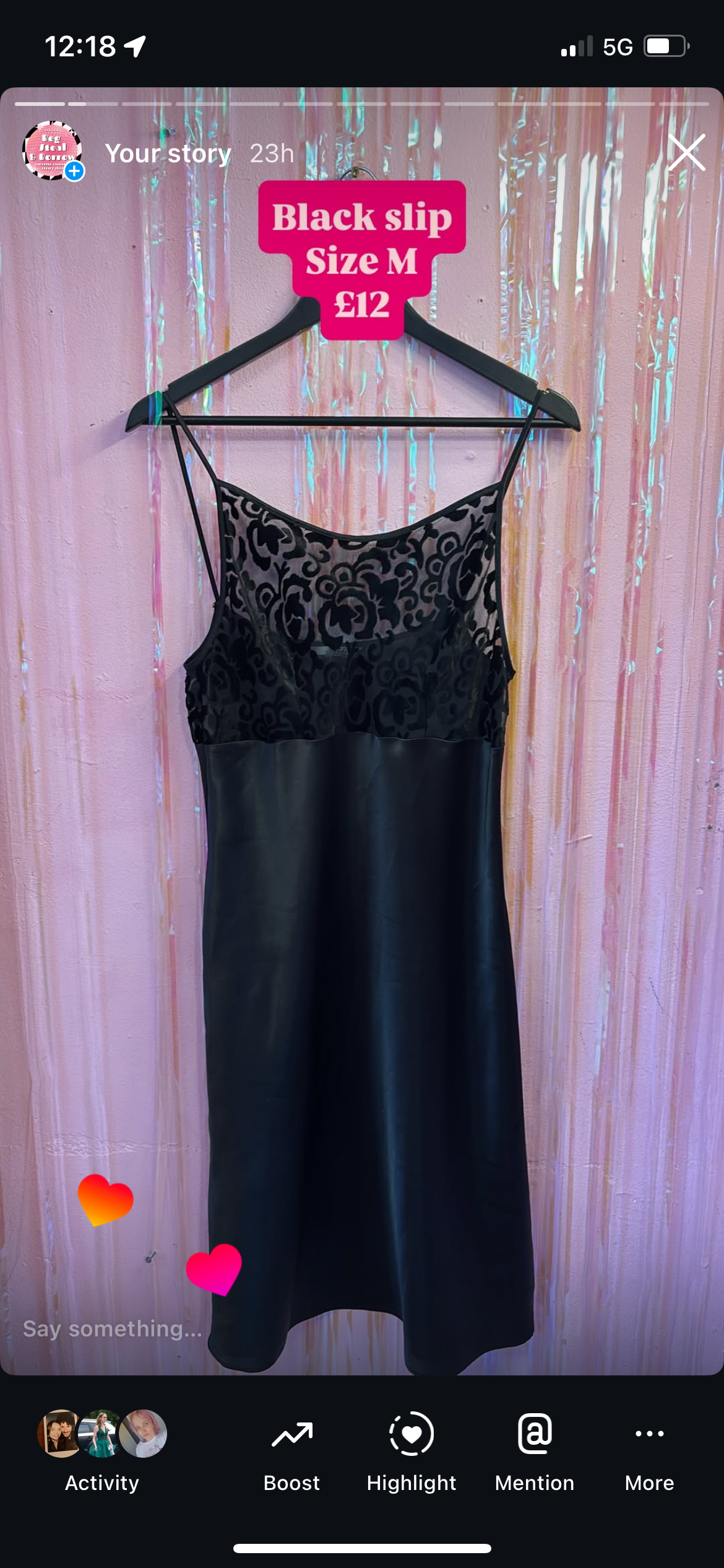 Black Lace Dress x
