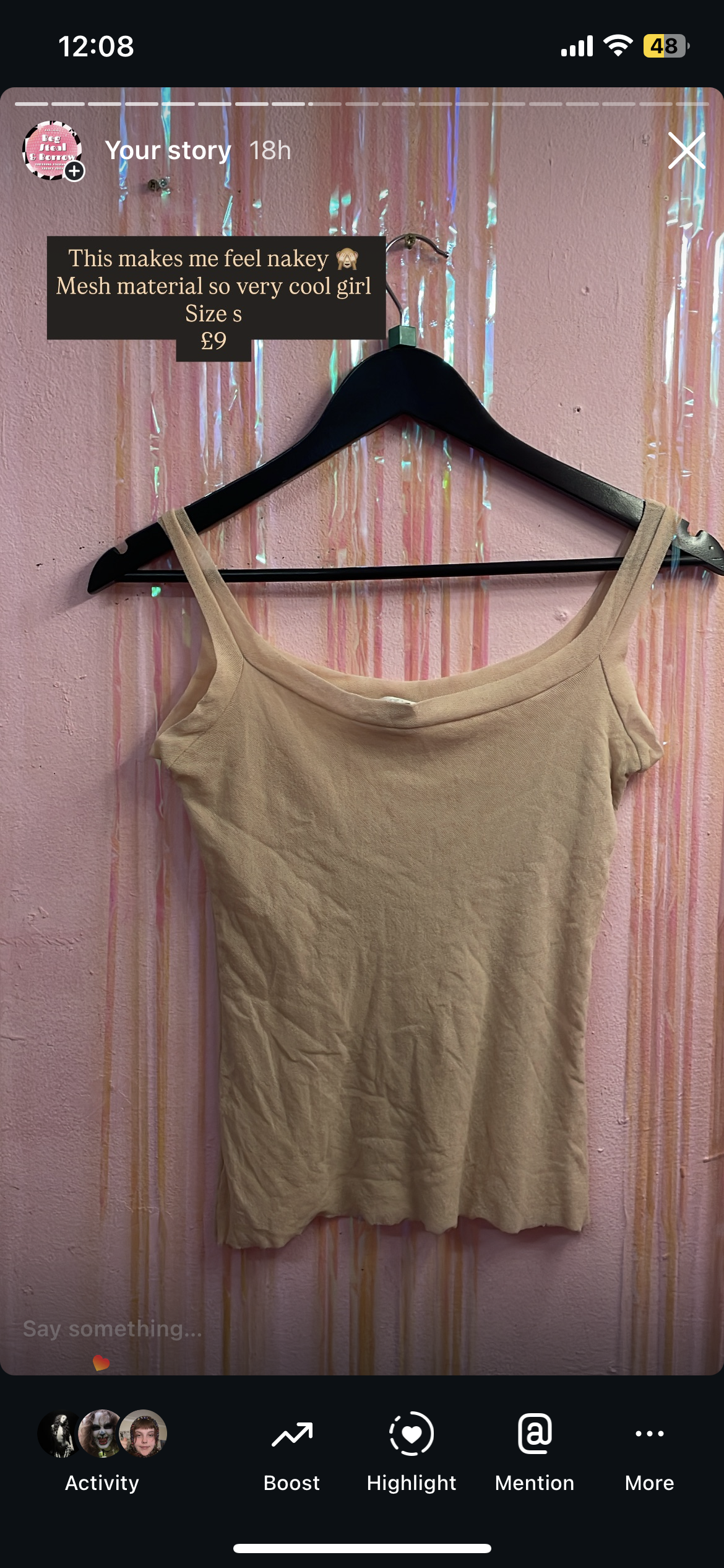 Beige top