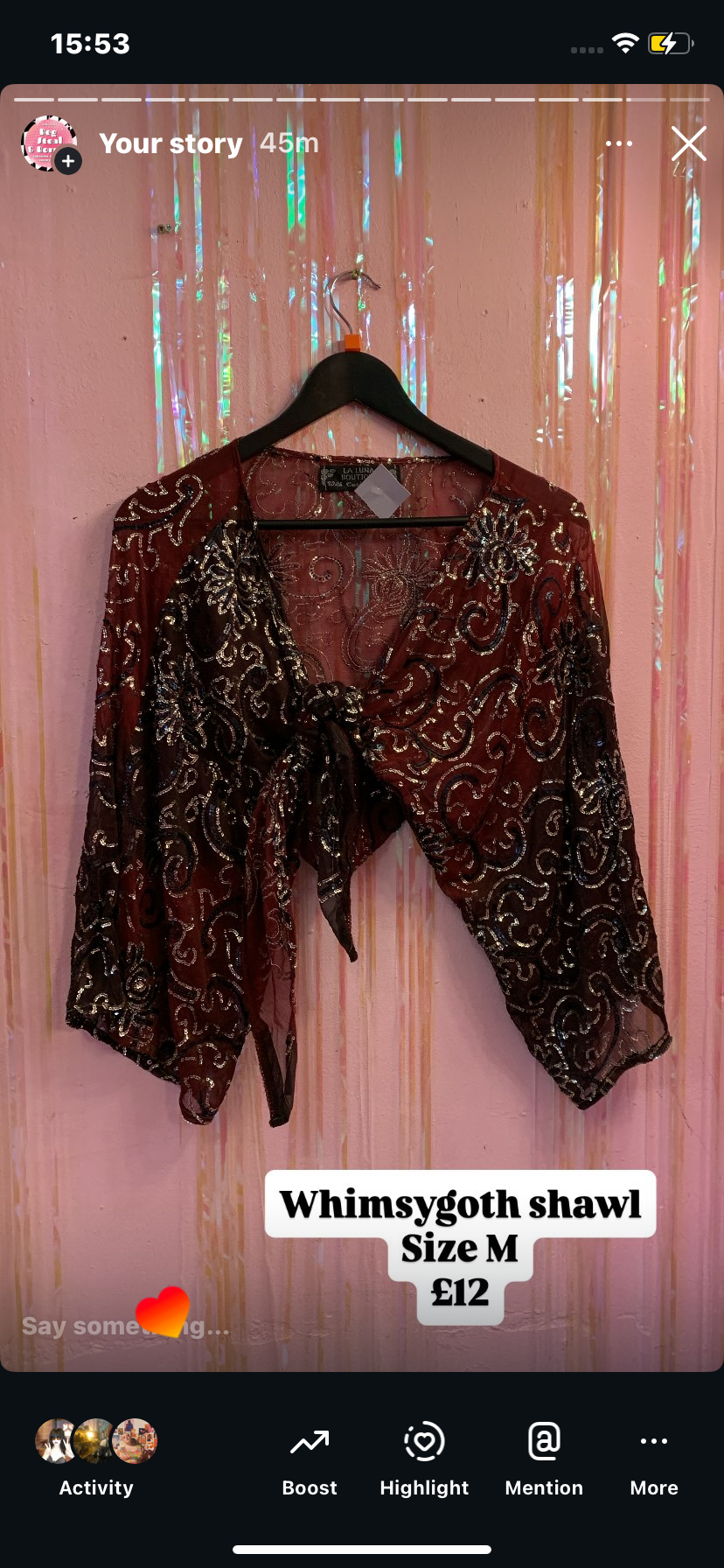 Whimsical shawl