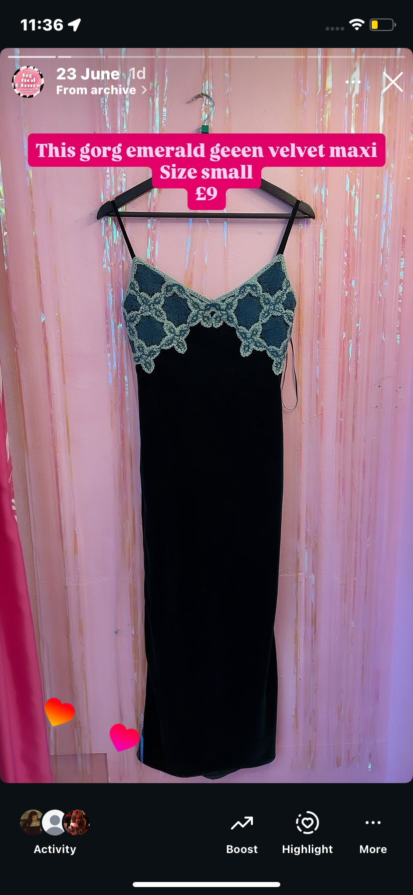 Emerald dress