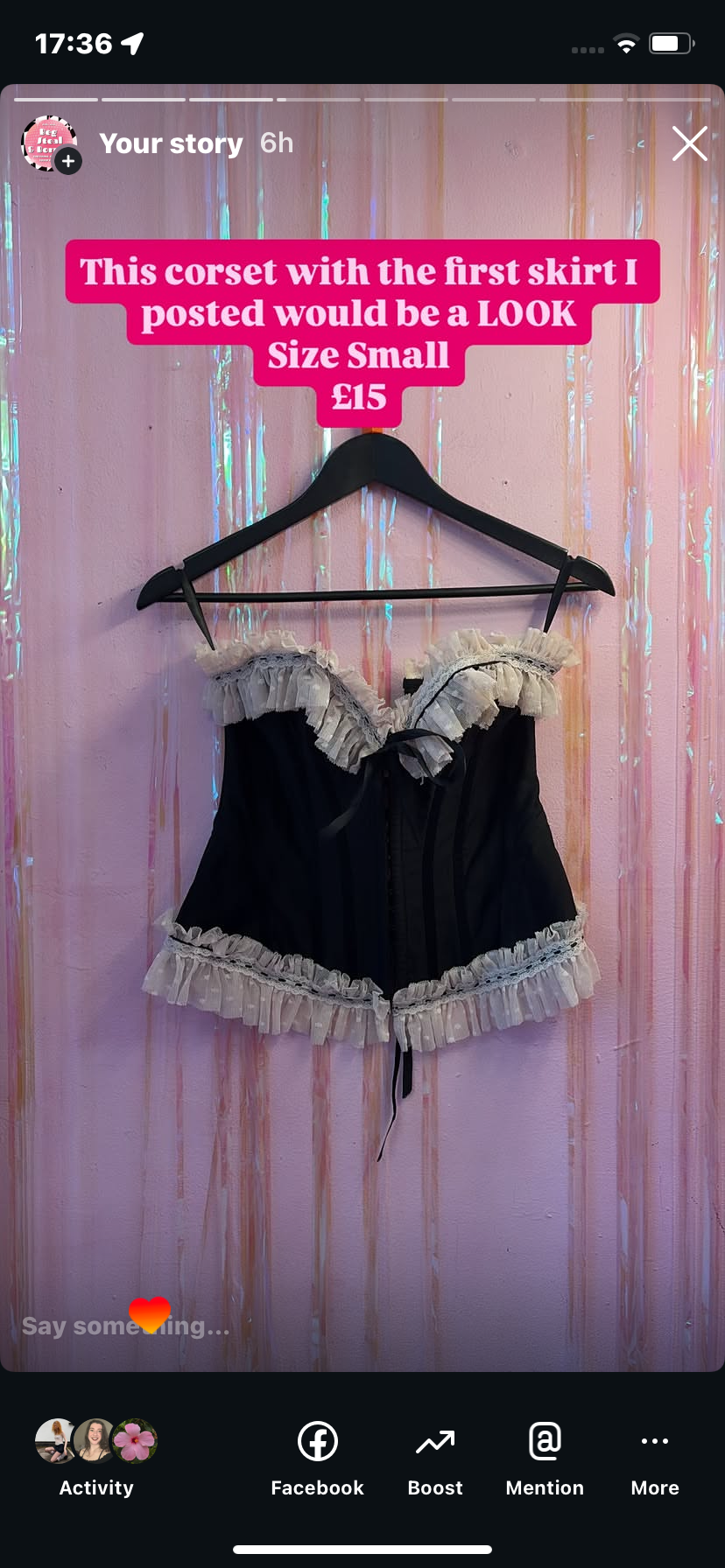 Lace corset