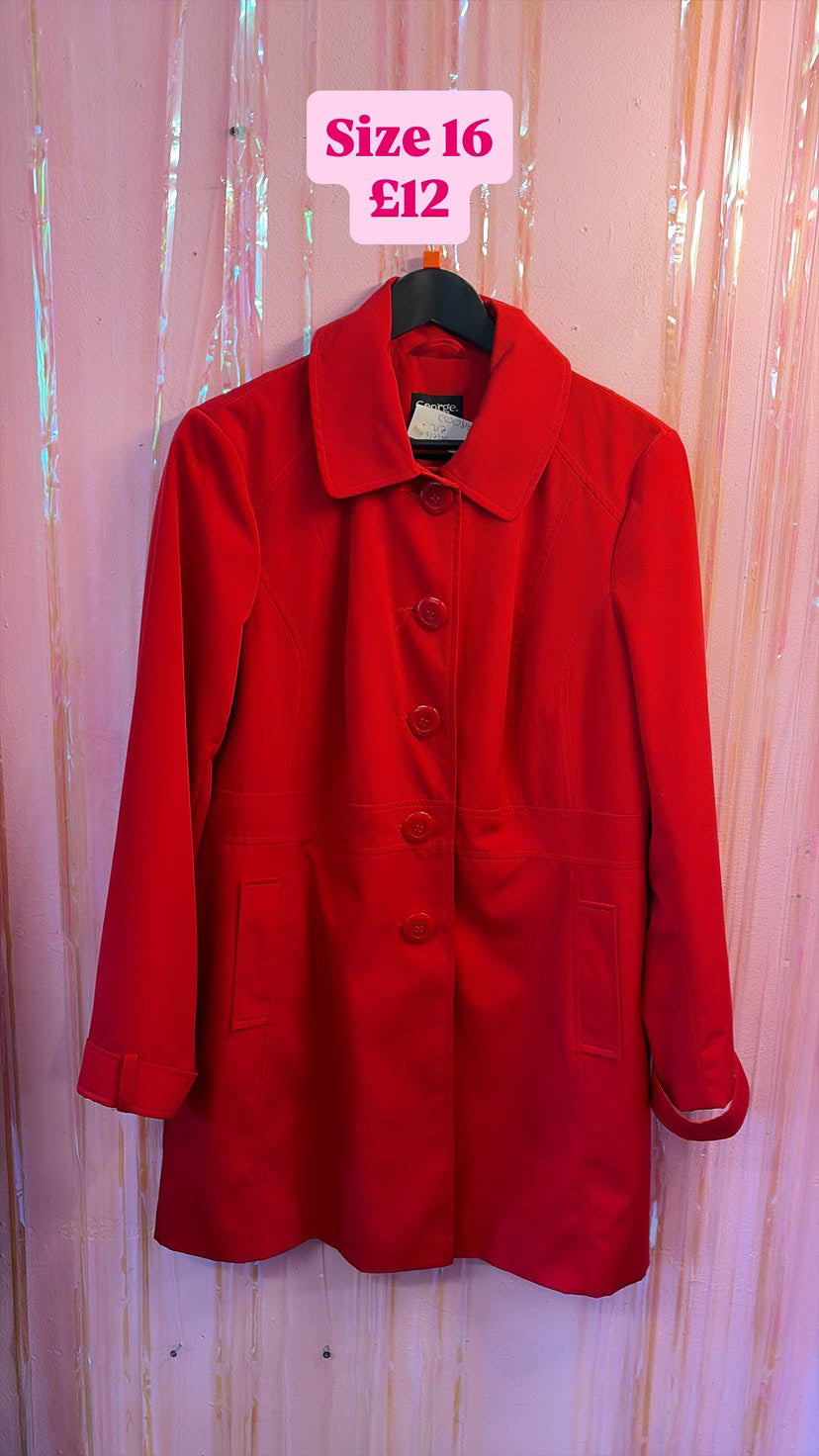 Red Trench Coat