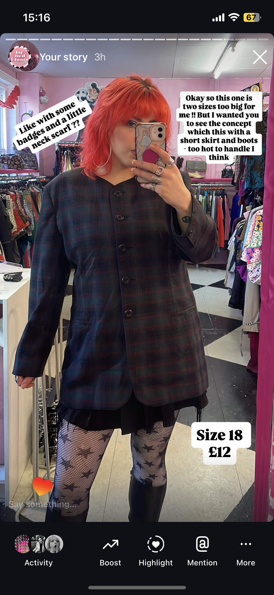 Blazer plaid