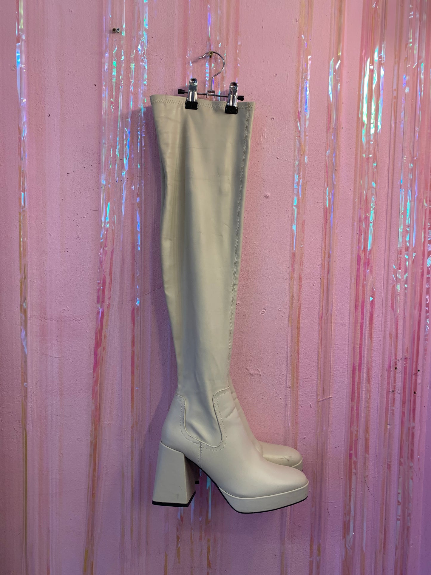 Thigh High Pleather Boots