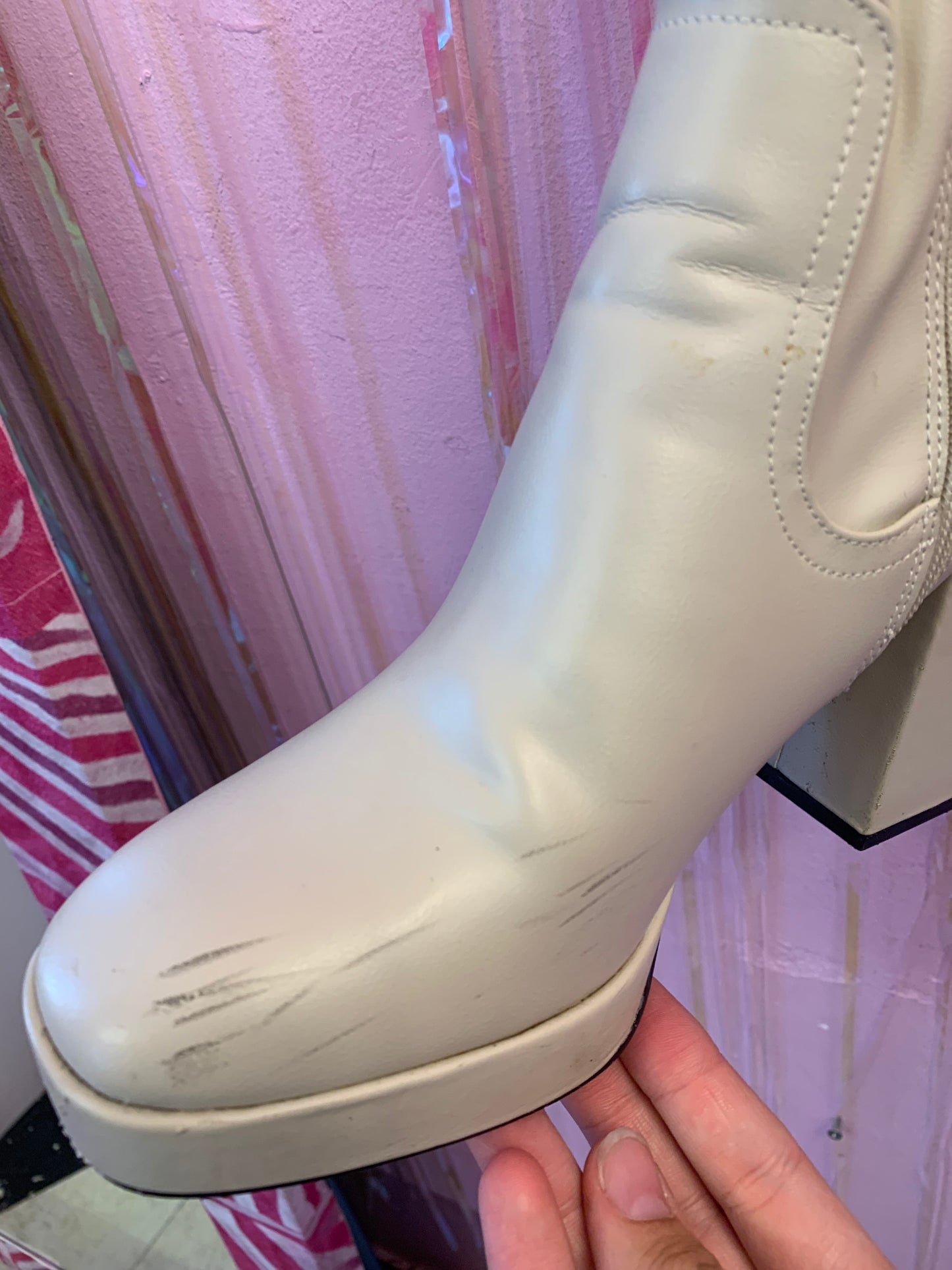 Thigh High Pleather Boots