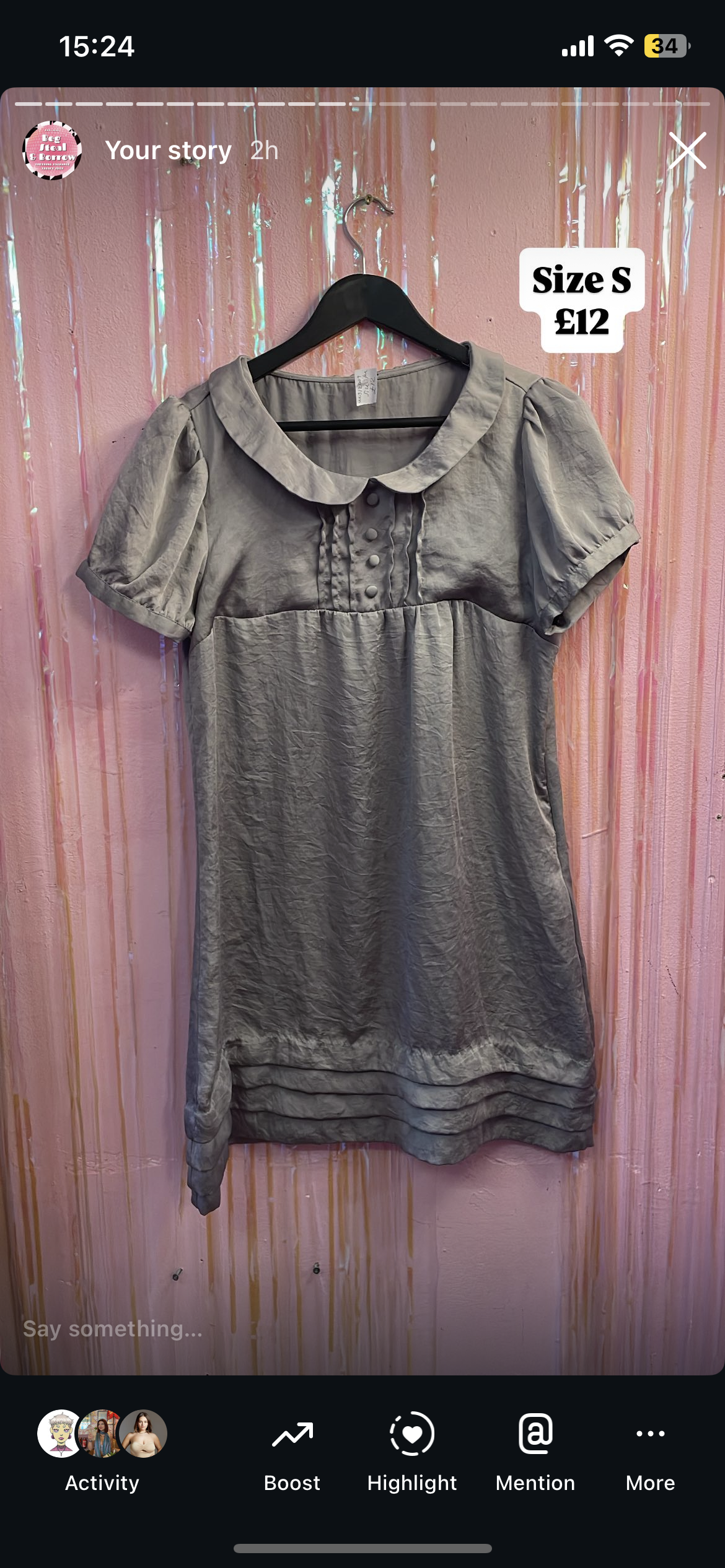 Cutsey silver dress