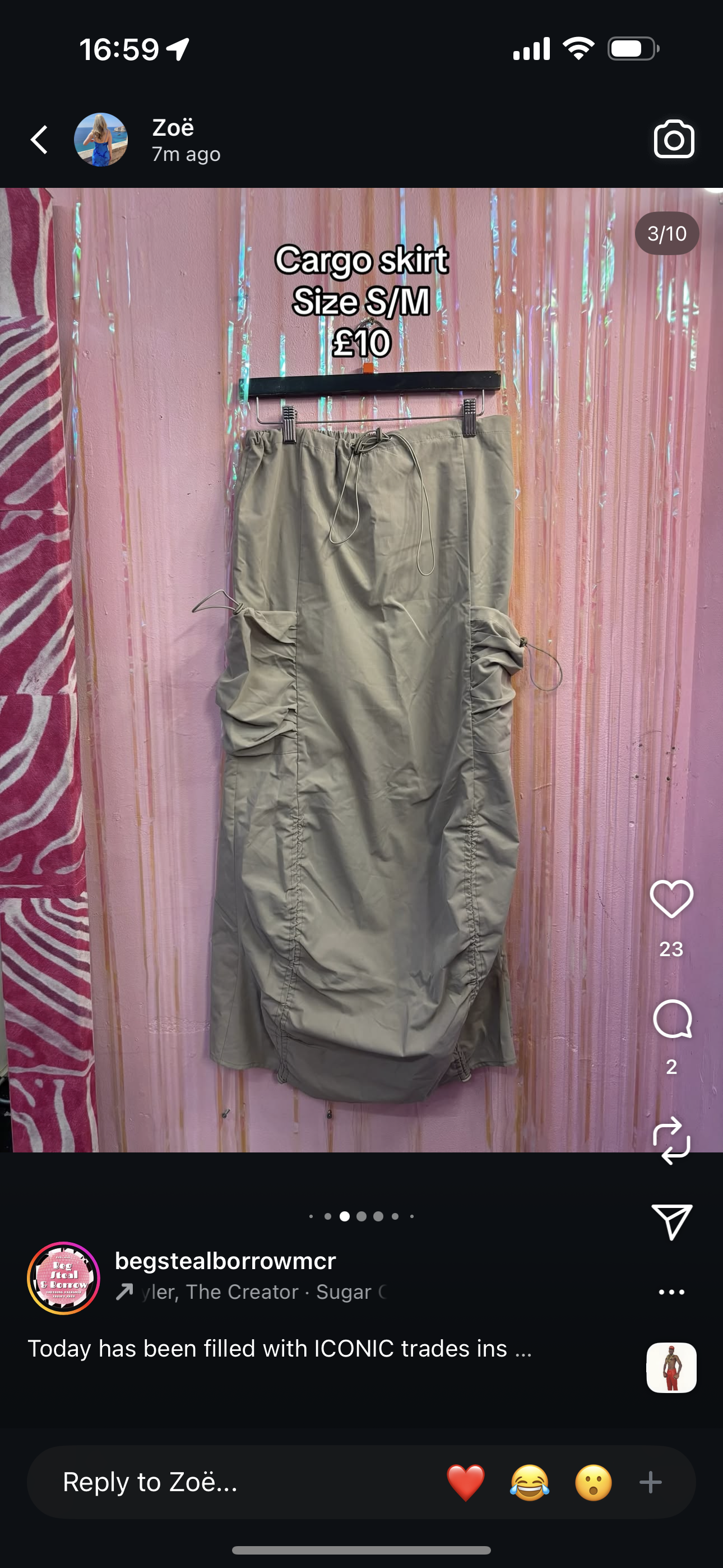 Cargo skirt