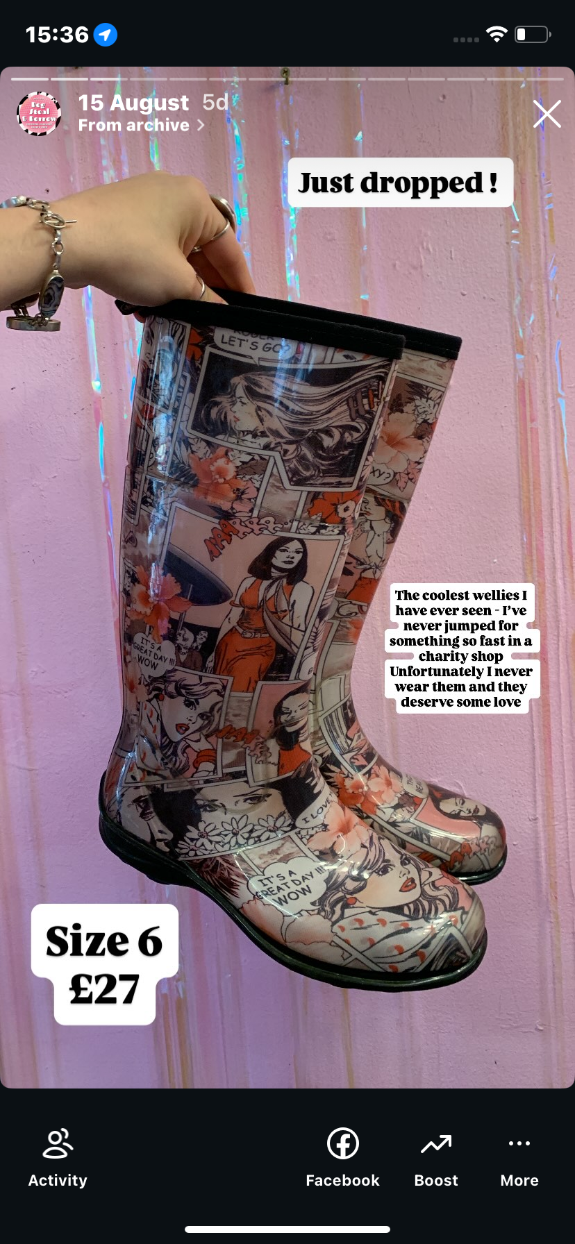 Comic boots