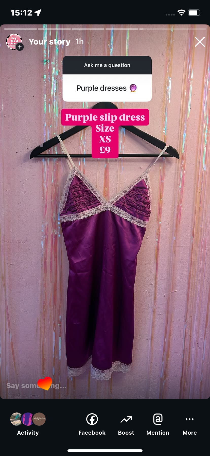 Purple dress