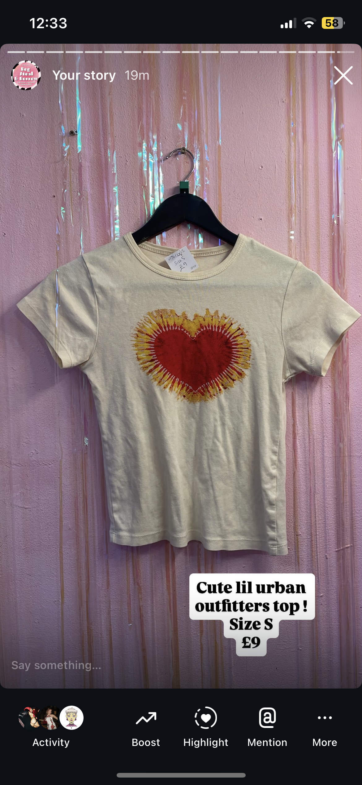 Heart top