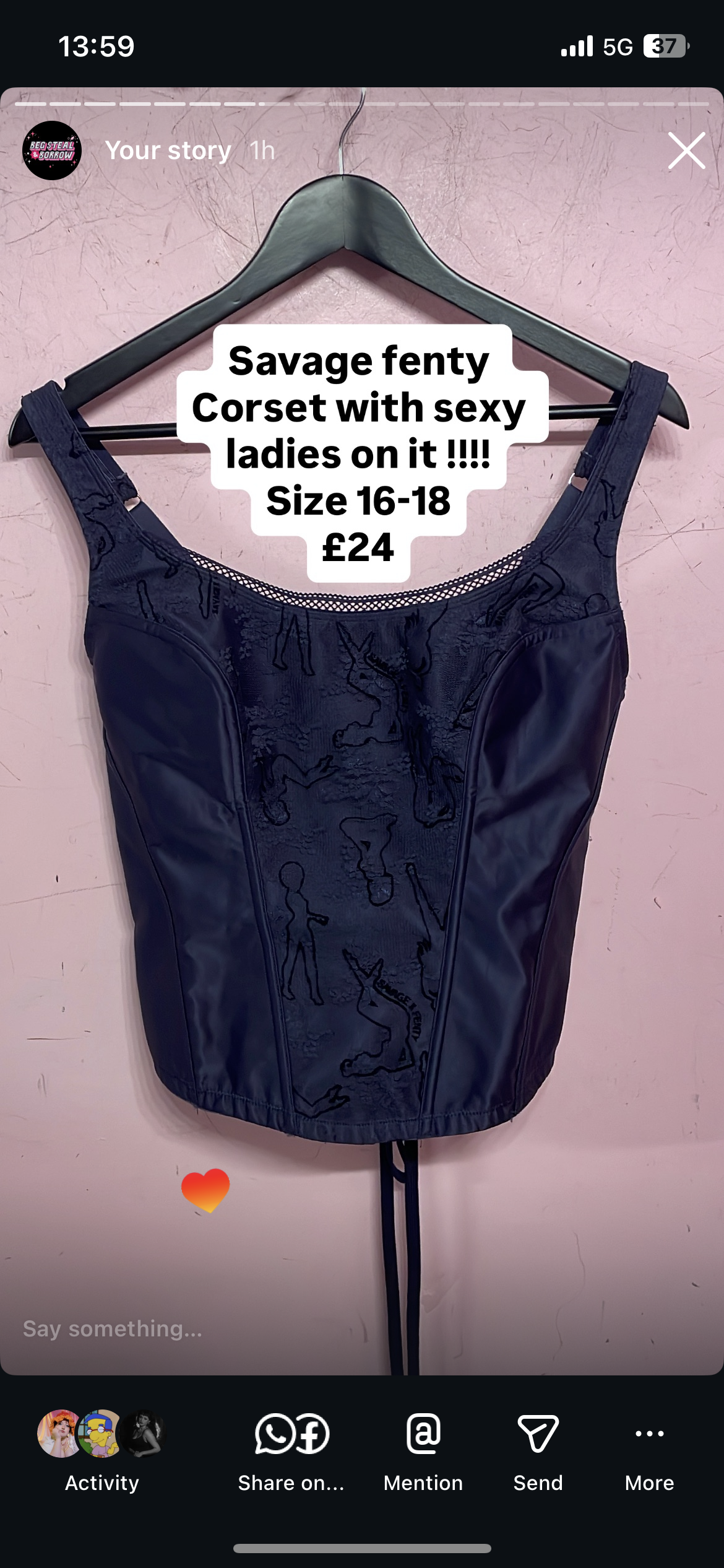 Sexy lady corset