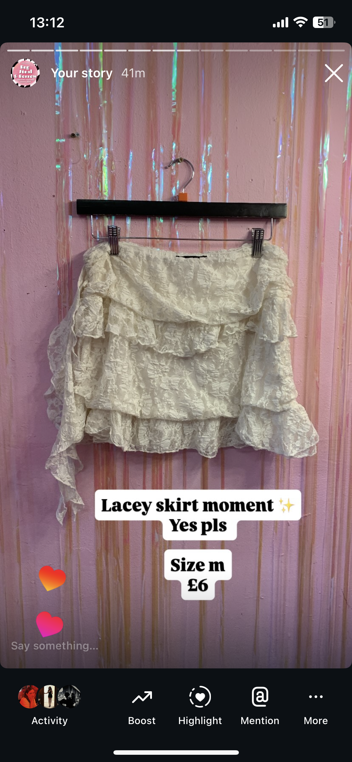 Lacey skirt