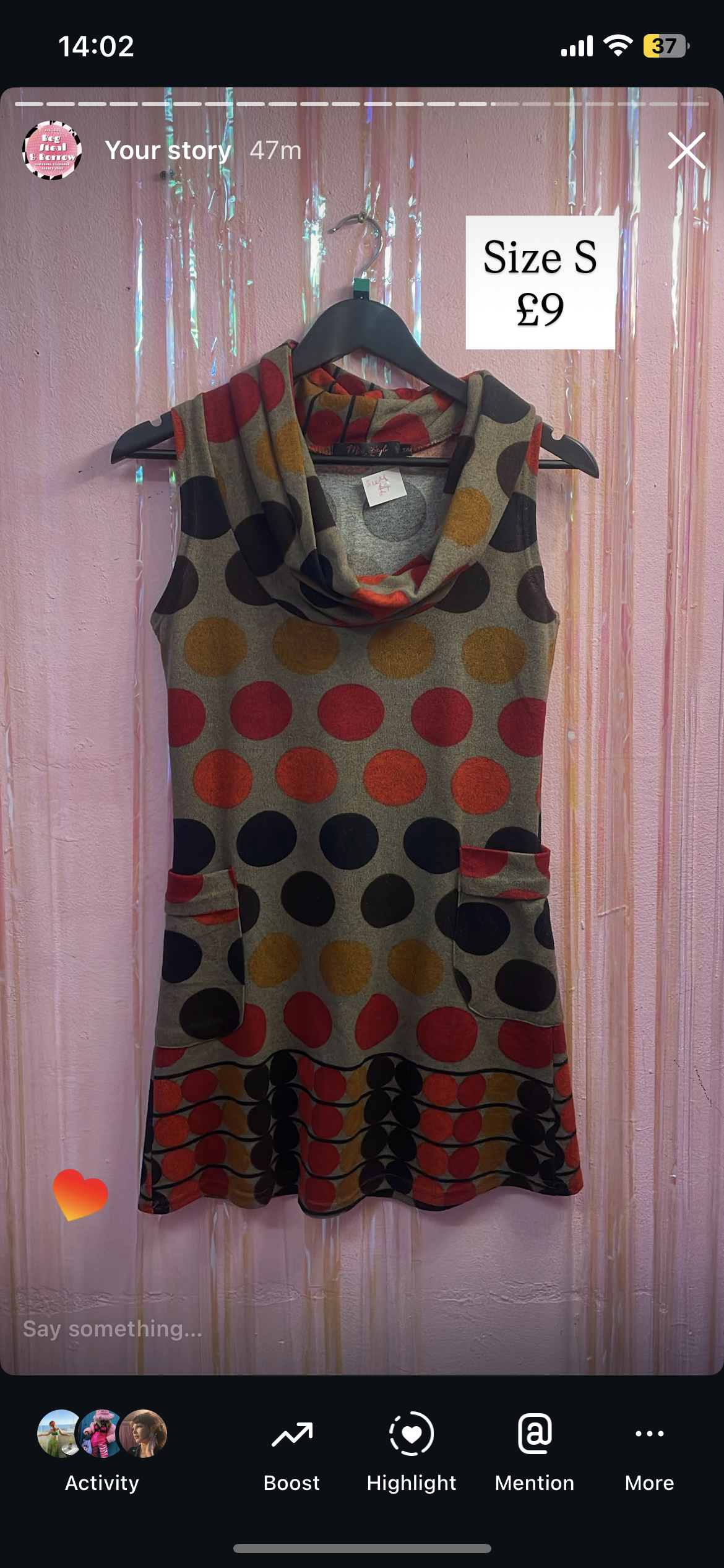 Cute tunic polka dot