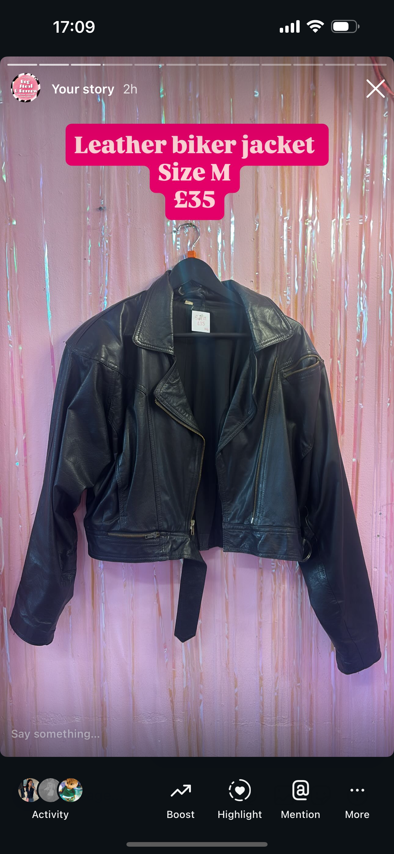 Leather jacket