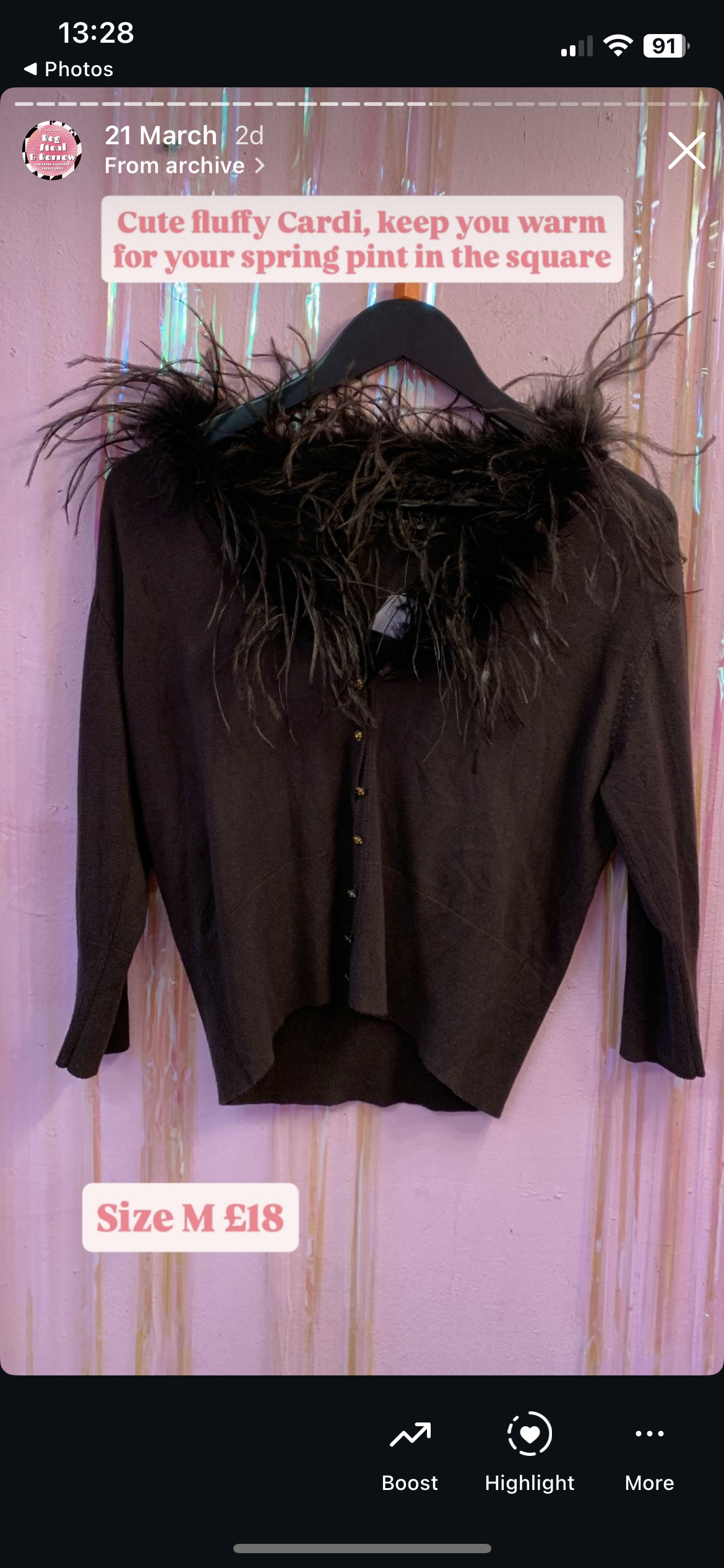 Brown cardi
