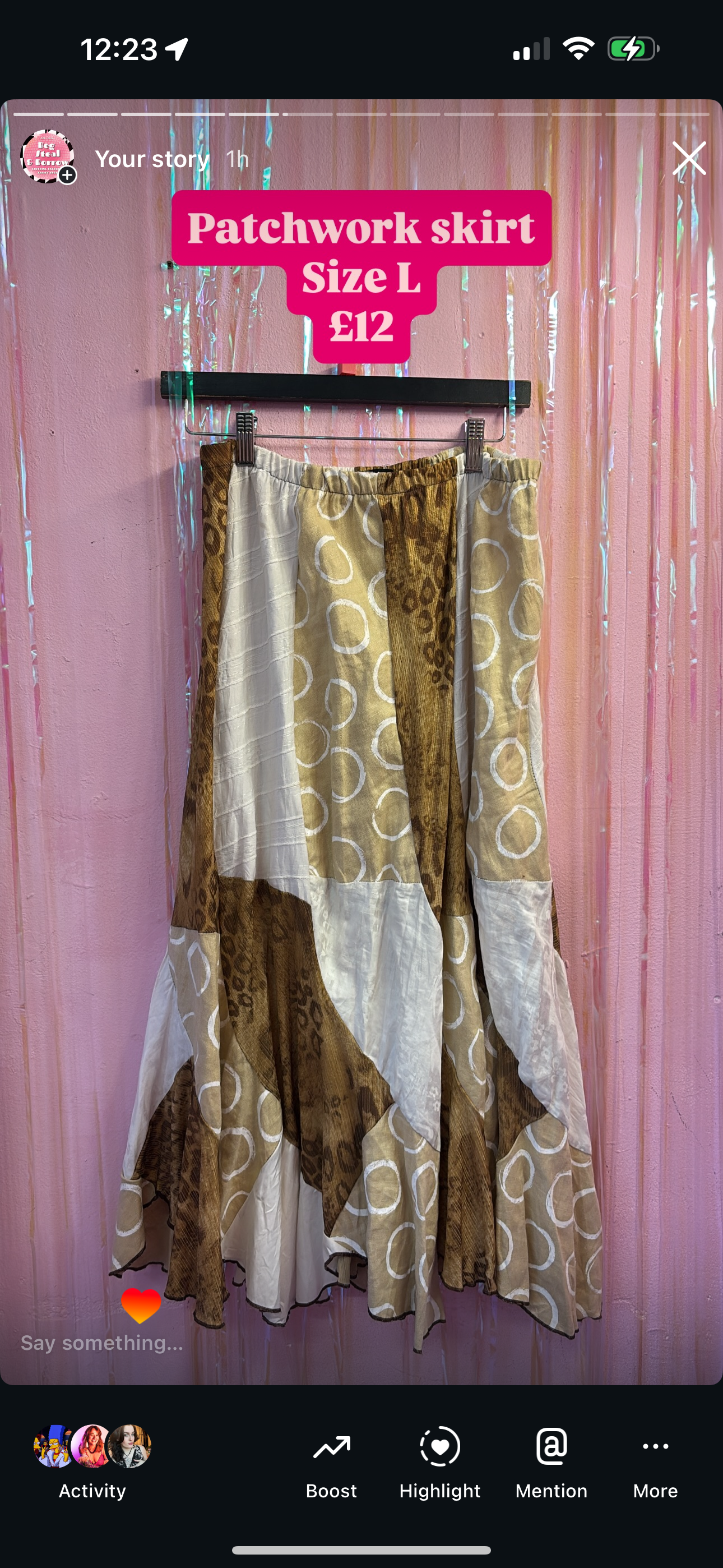 Leopard skirt