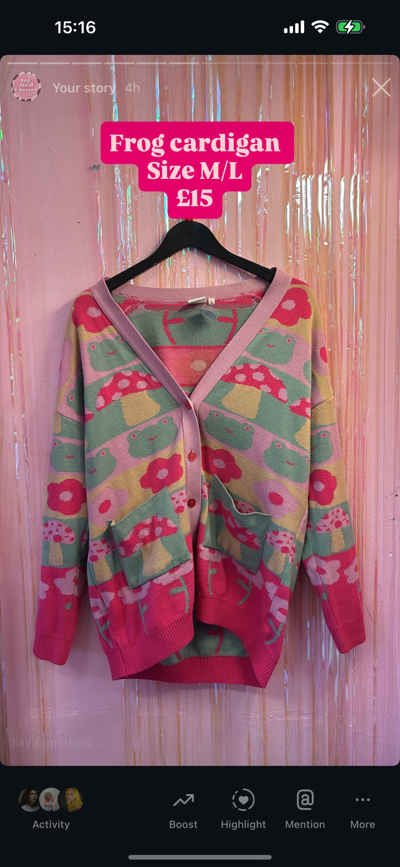 Frog Cardi