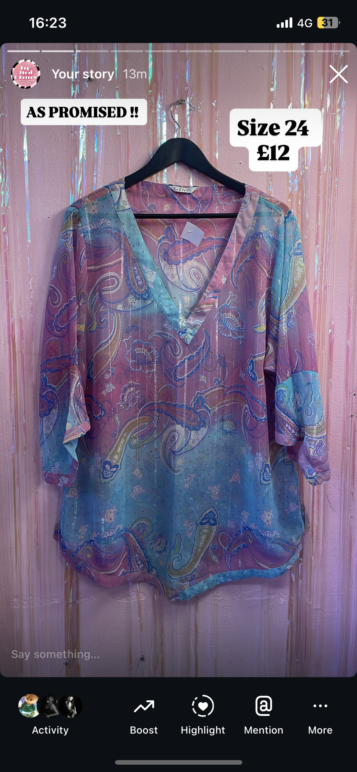 Butterfly top