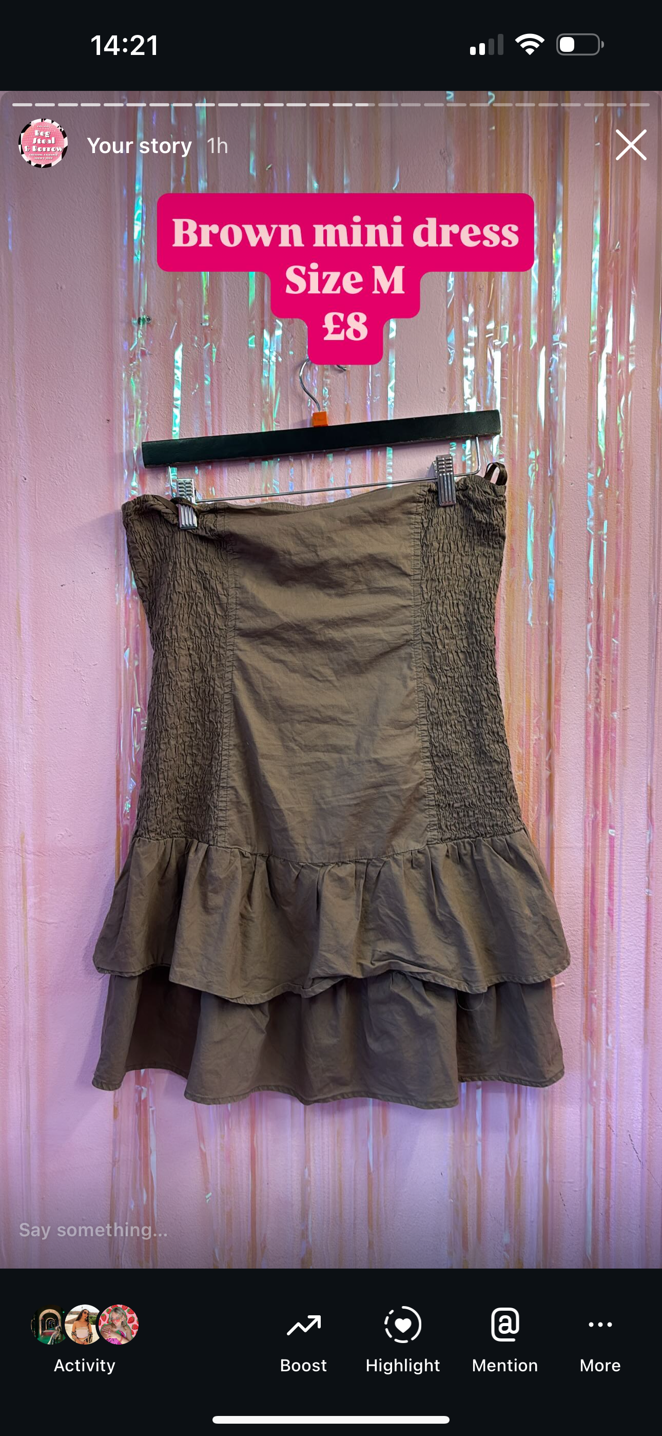 Brown dress
