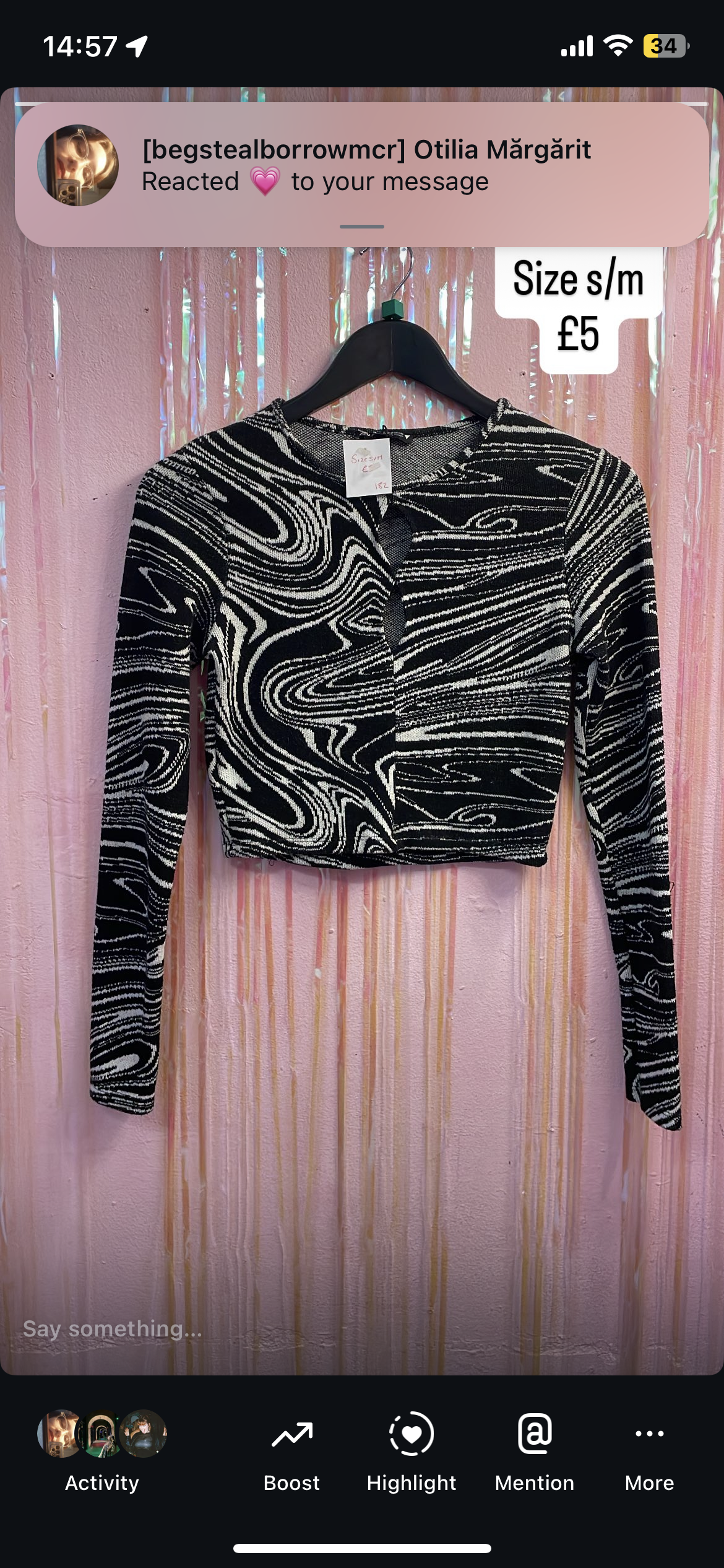 Swirly top