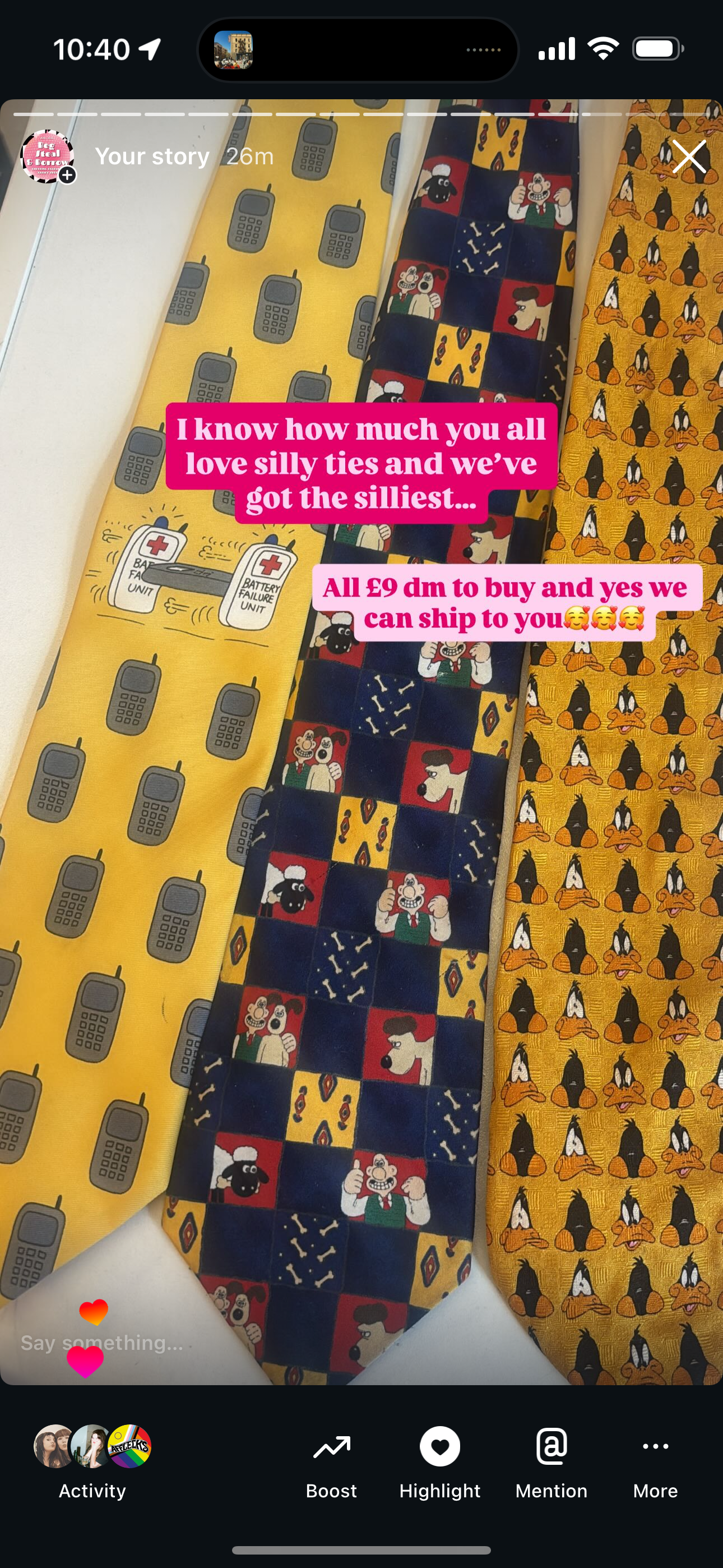 Wallace and gromit cutie tie