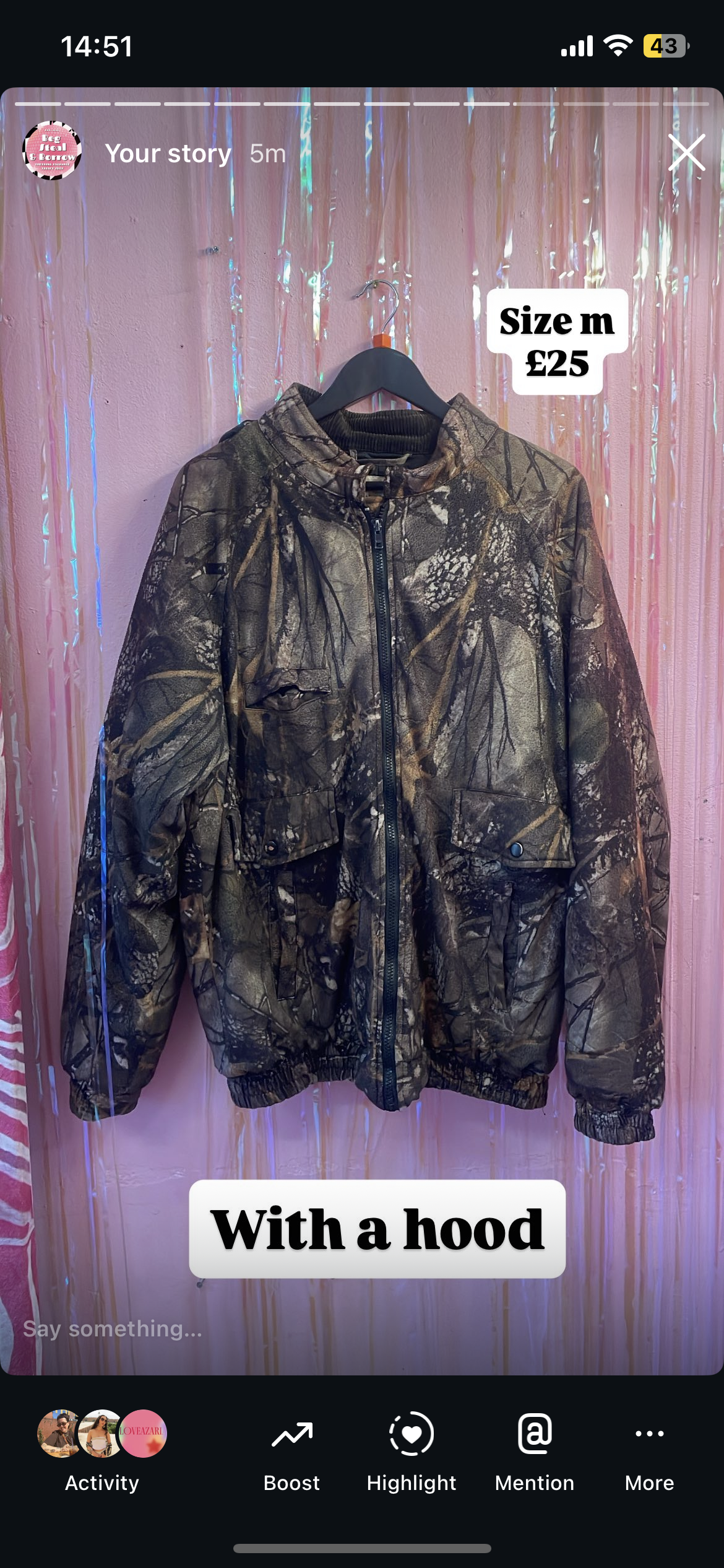 Camo jacket