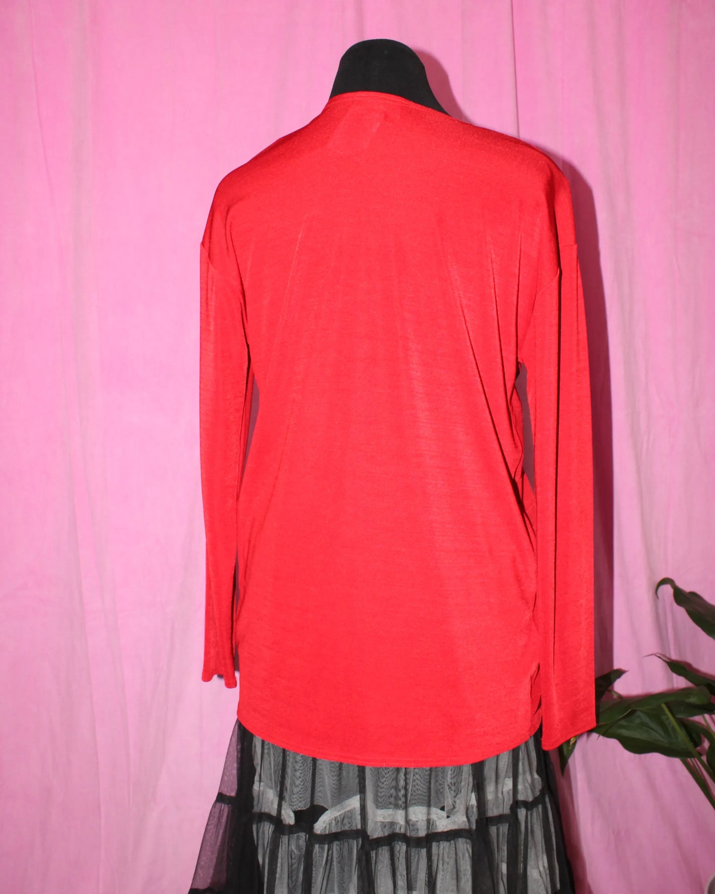 Sky | Cardigan | Red With Clasp | Size M