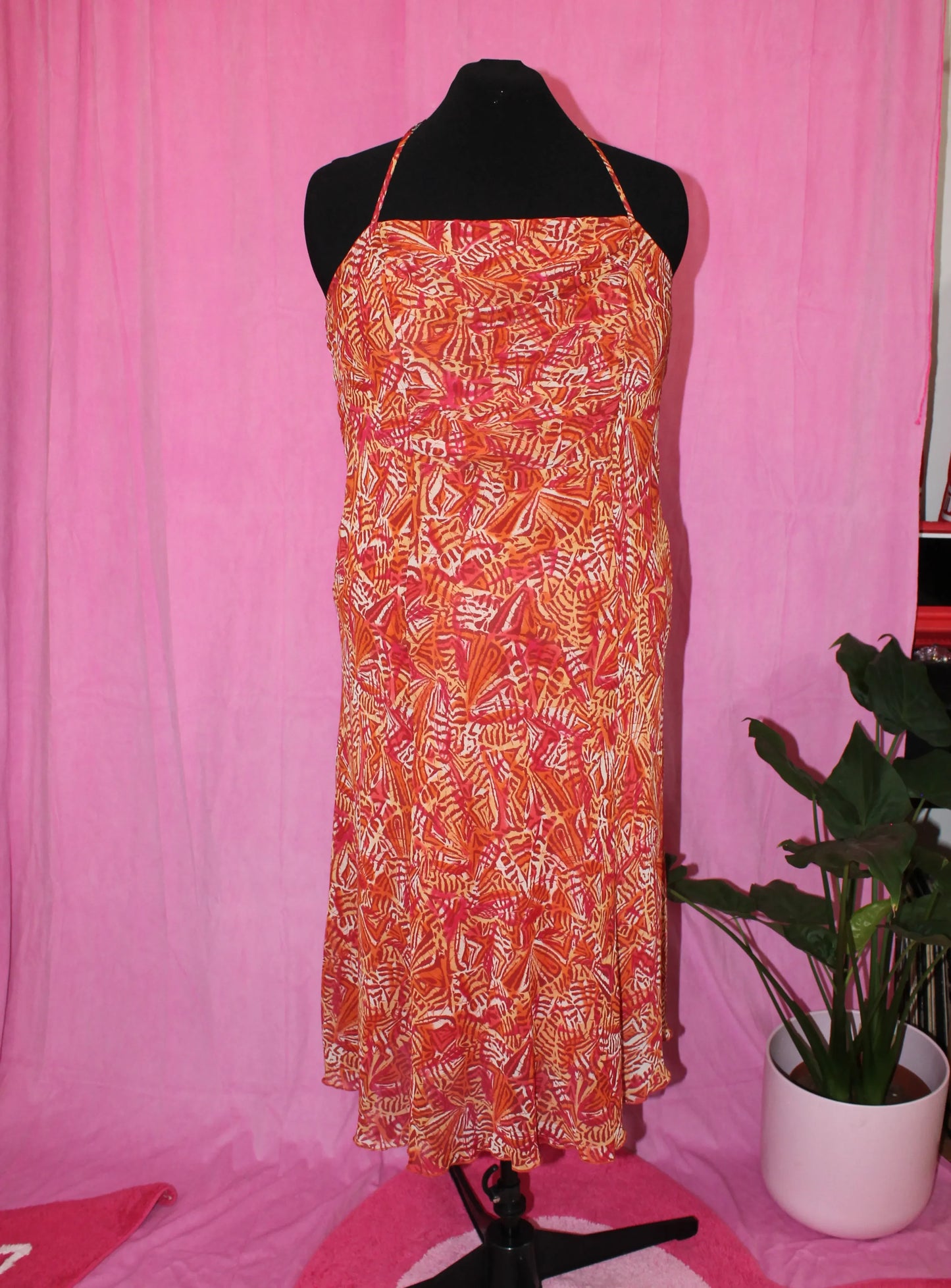 Per Una | Dress | Orange Halter | Size 18/20