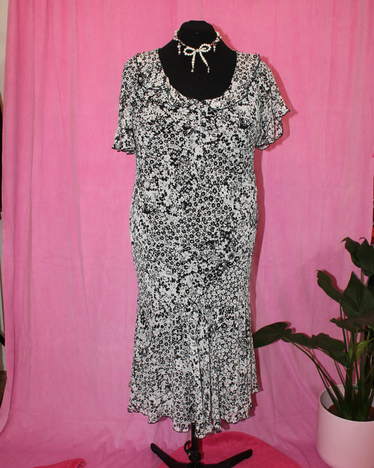 Per Una | Dress | B&W Maxi | Size 18L