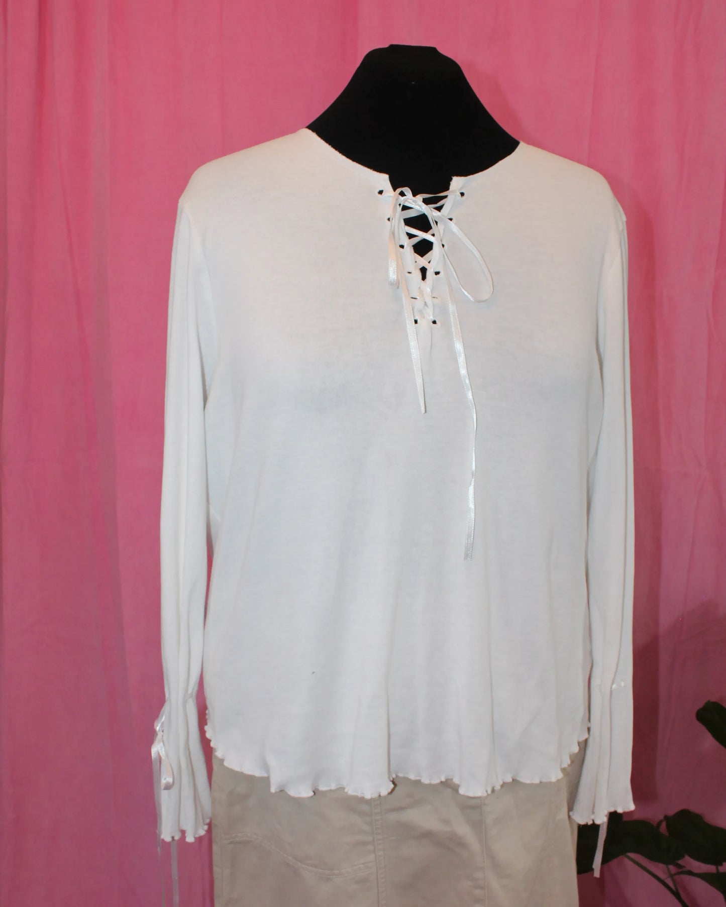 M&S | Top | White Long Sleeve | Size 20