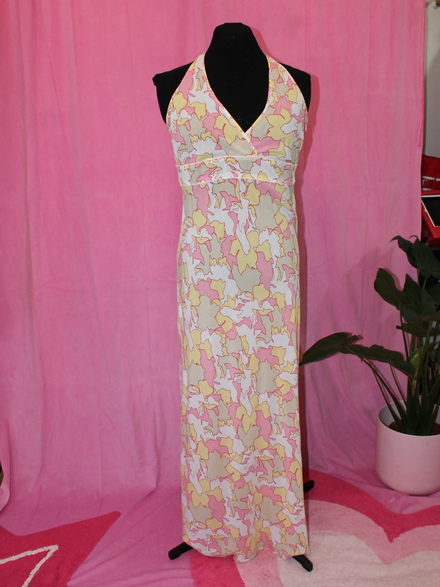 Vintage | Dress | Maxi Halter Dress | Size M