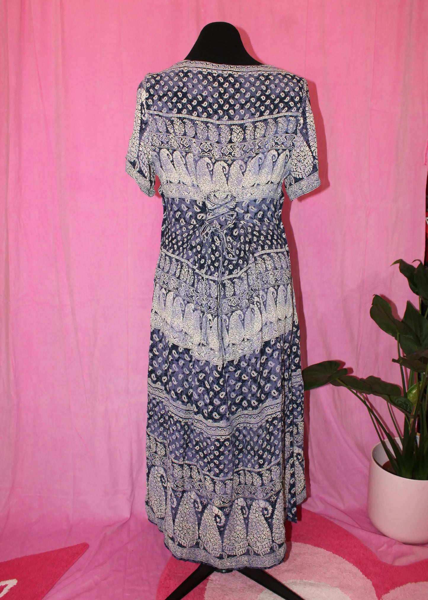 Vintage | Dress | 90's Boho Midi | Size M