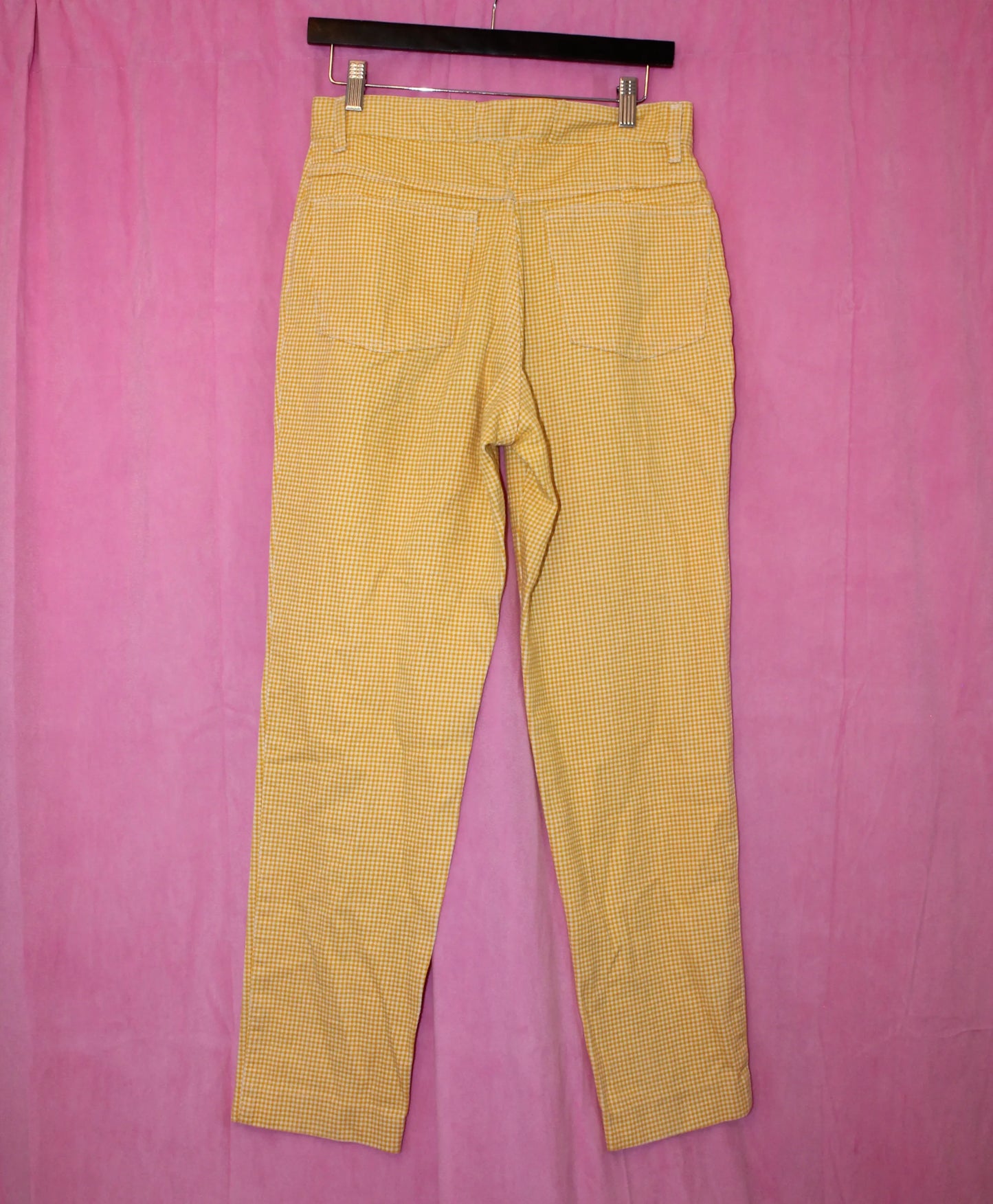 Handmade | Trousers | Yellow Check | Size S